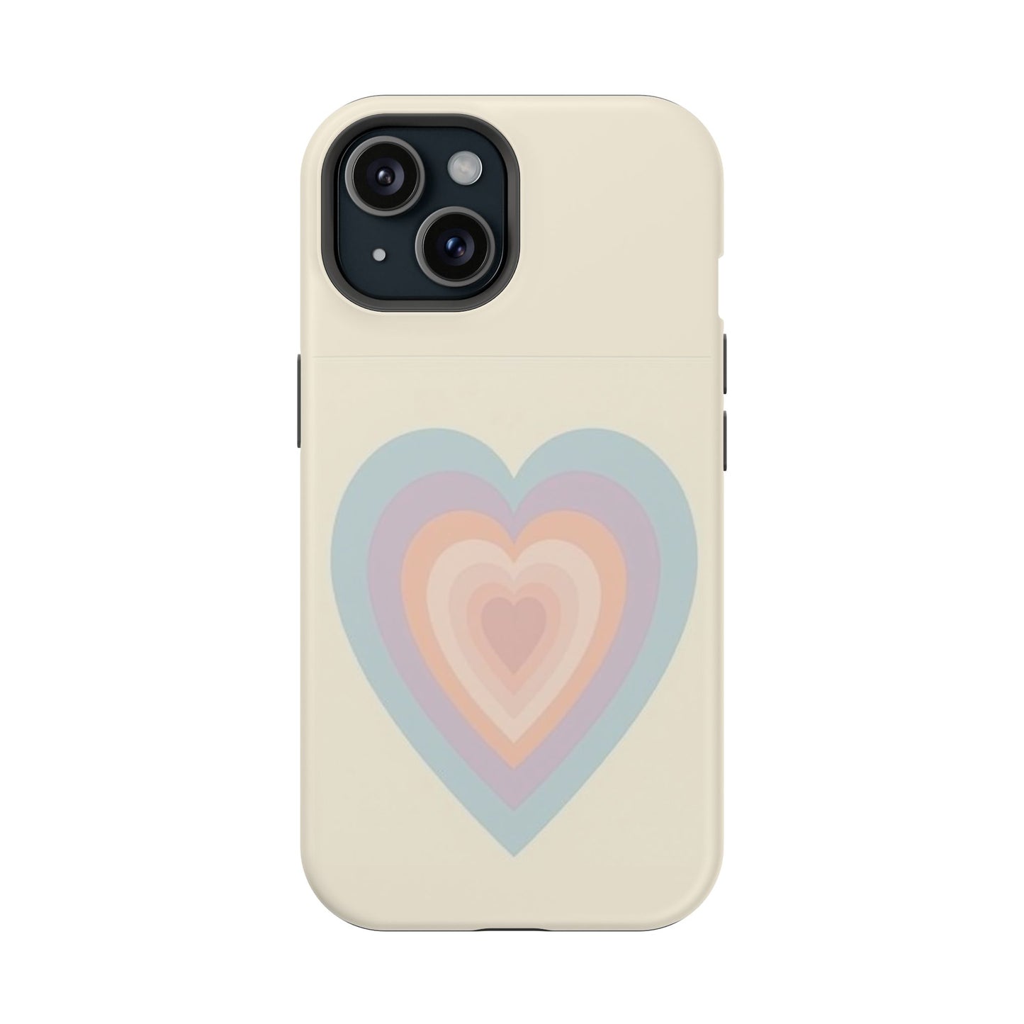 Pastel Heart iPhone Case - Retro Aesthetic Y2K Gift - Cute Phone Accessories