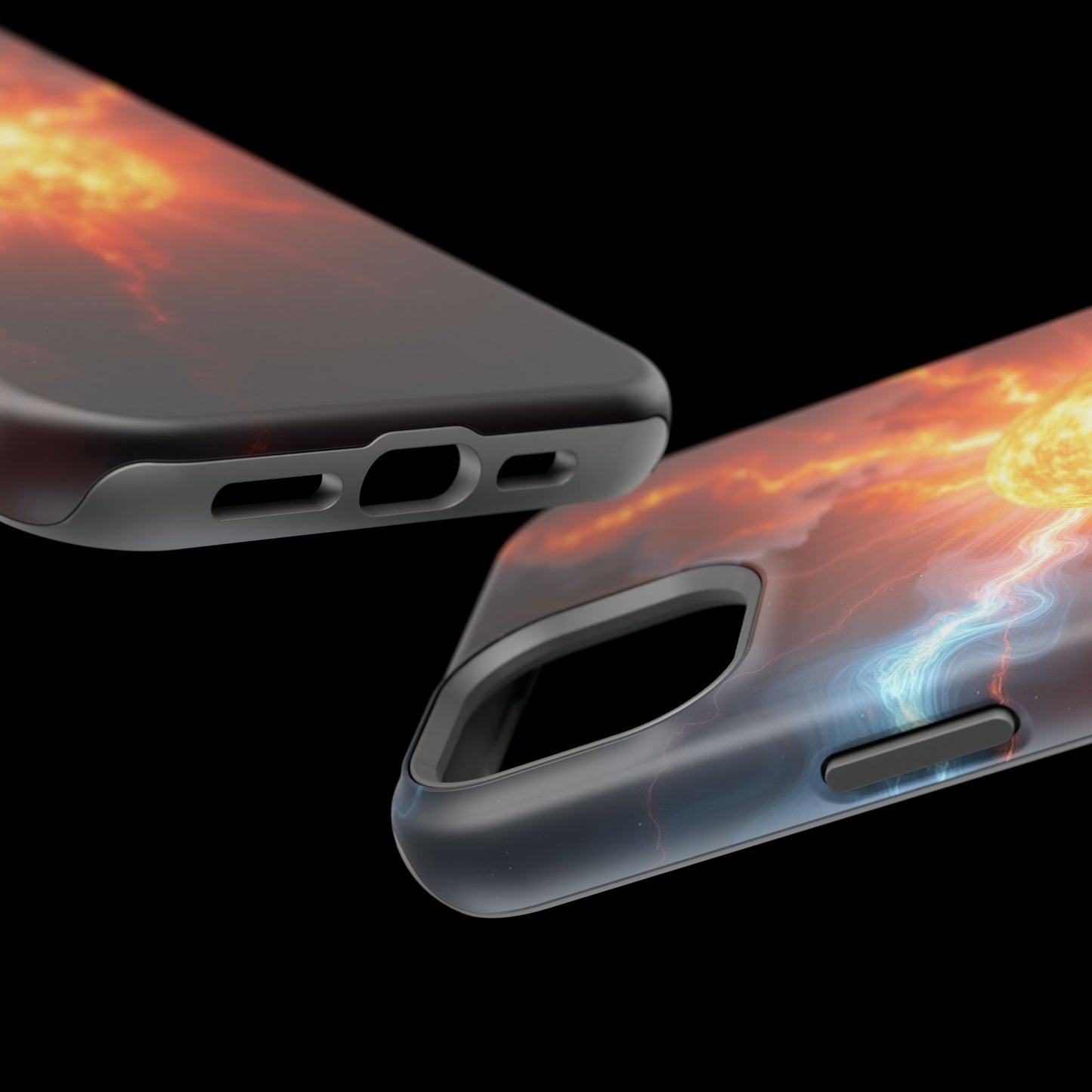 Solar Flare iPhone Case - Fiery Sunburst Space Design - Astronomy Gift Idea