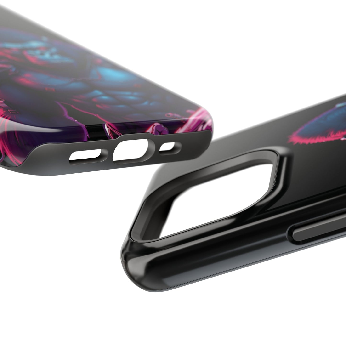 Cyber Primal Phone Case – Neon Power, Gorilla Strength