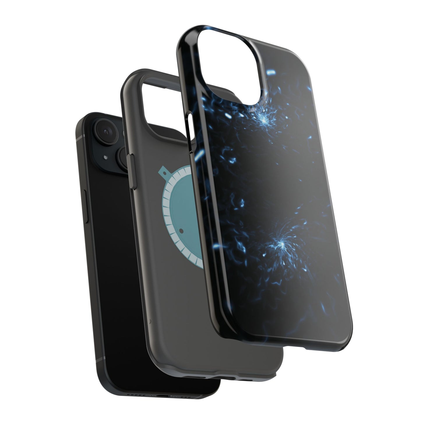 Galaxy Phone Case - Aesthetic iPhone Case | Blue Abstract Energy Design | Gifts for Him/Her | Sci-Fi Tech Vibes