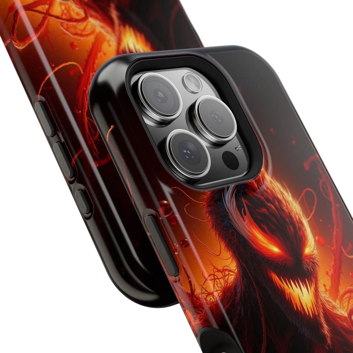 Fiery Alien Phone Case - Aesthetic iPhone Case | Sci-Fi Art Design | Gifts for Him | Unique Phone Accessories