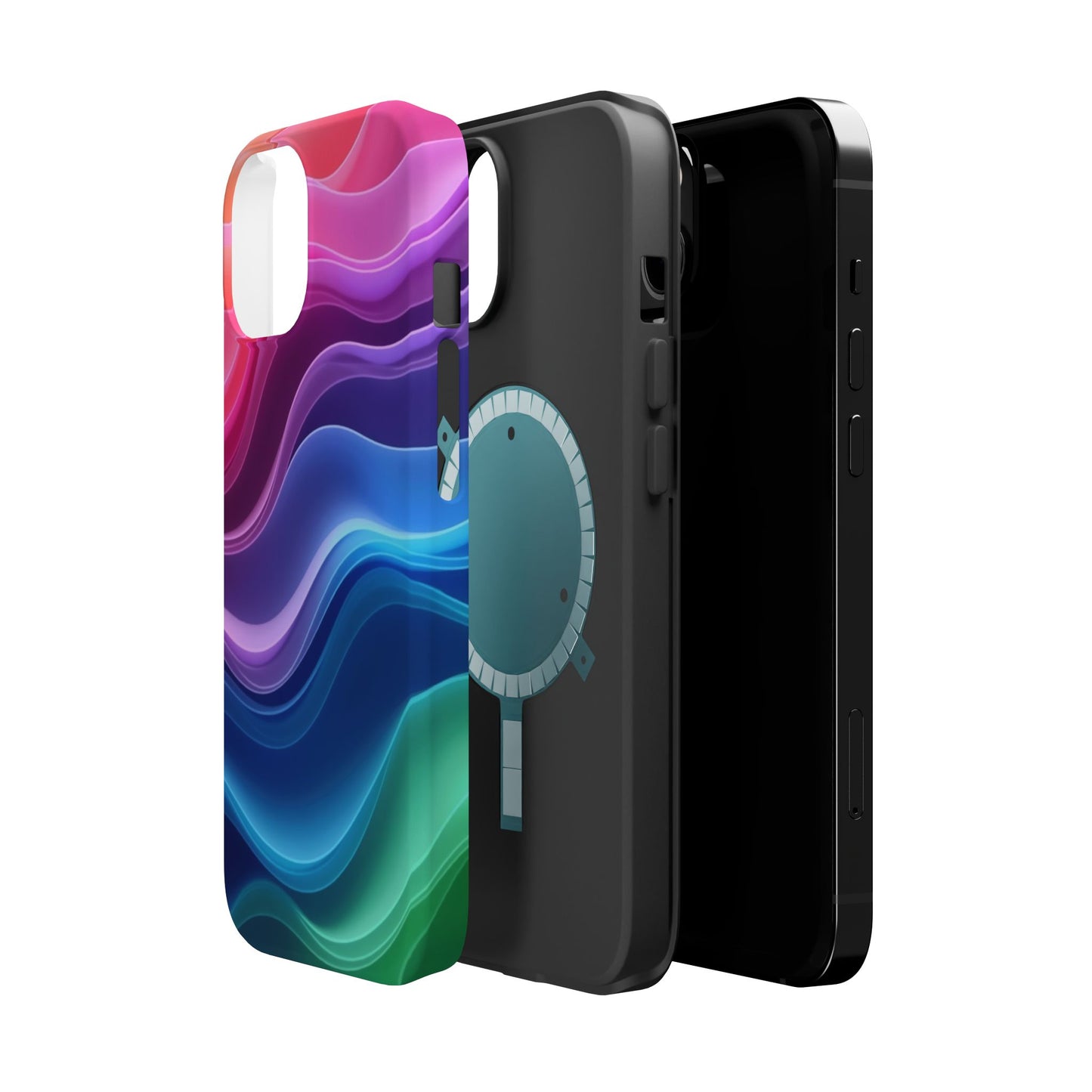 Pastel Wave Phone Case - Aesthetic iPhone Case | Lavender & Blue Gradient Design | Gifts for Her | Unique Art Print