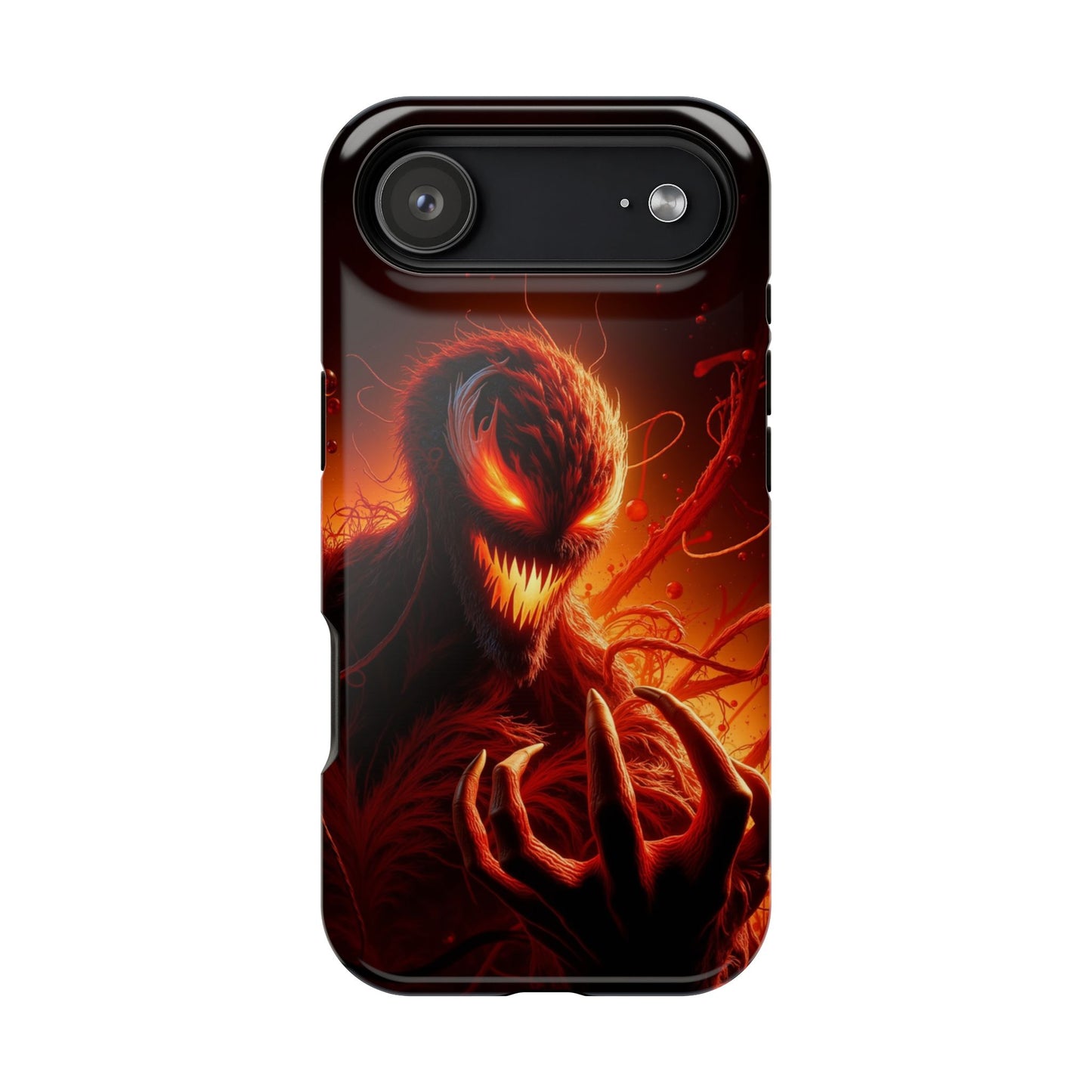 Fiery Alien Phone Case - Aesthetic iPhone Case | Sci-Fi Art Design | Gifts for Him | Unique Phone Accessories