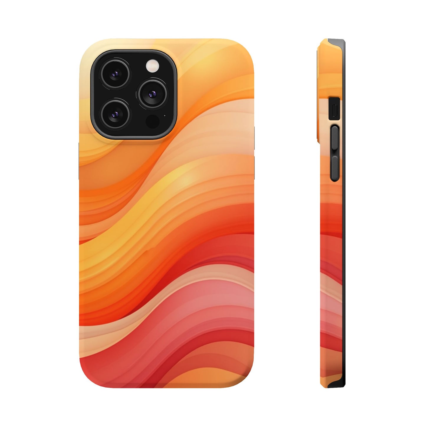 Sunset Phone Case - Aesthetic iPhone Case | Warm Gradient Wave Design | Gifts for Her | Beachy Summer Vibes