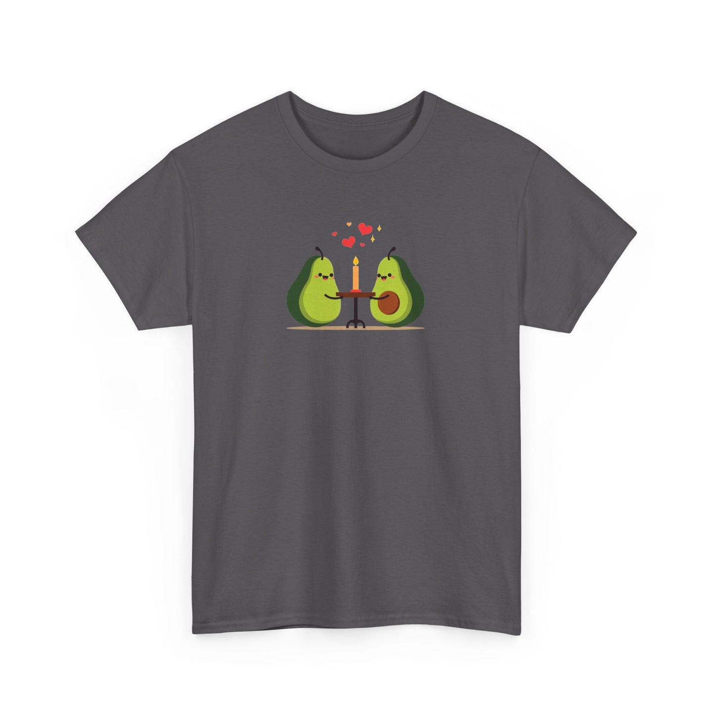 Cute Avocado Couple T-Shirt – “Avocuddles Date Night” – Funny Romantic Tee for Foodie Lovers & Veggie Fans
