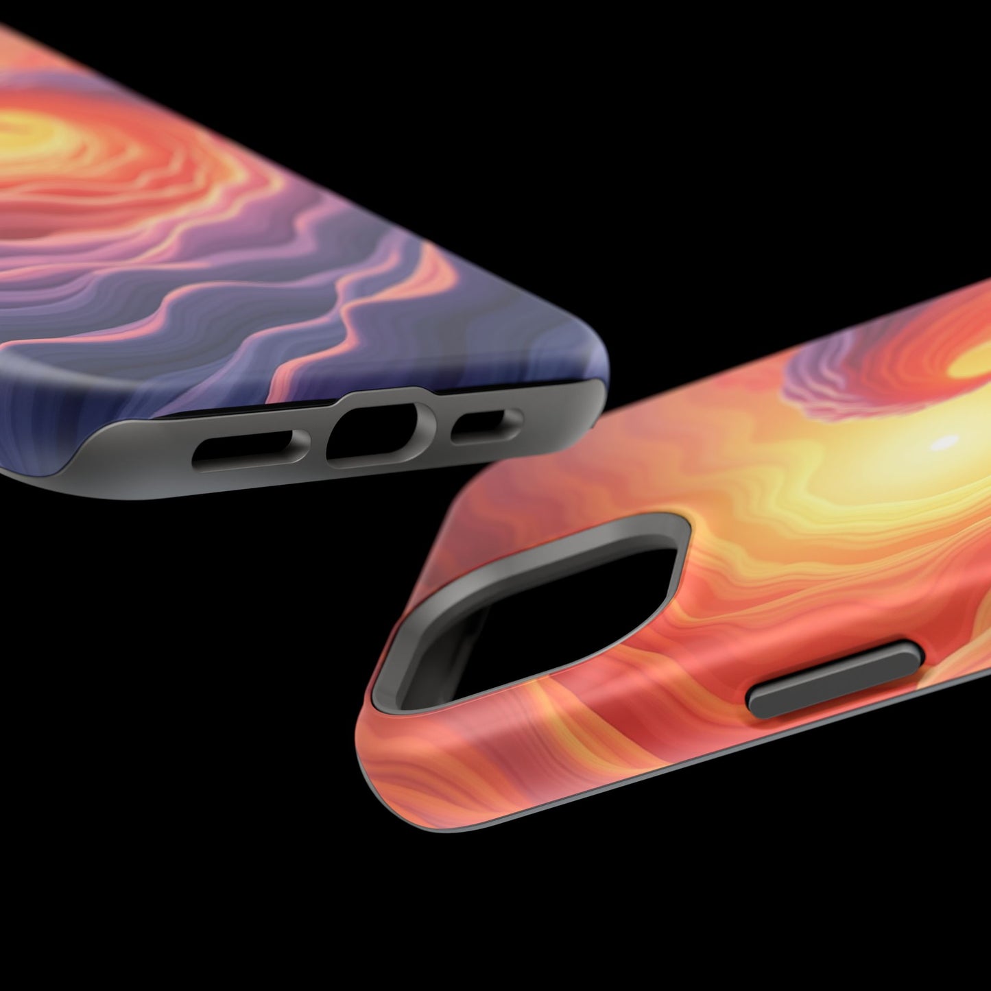 Sunburst Wave iPhone Case - Ocean Sunset Design, Aesthetic Beach Gift Idea