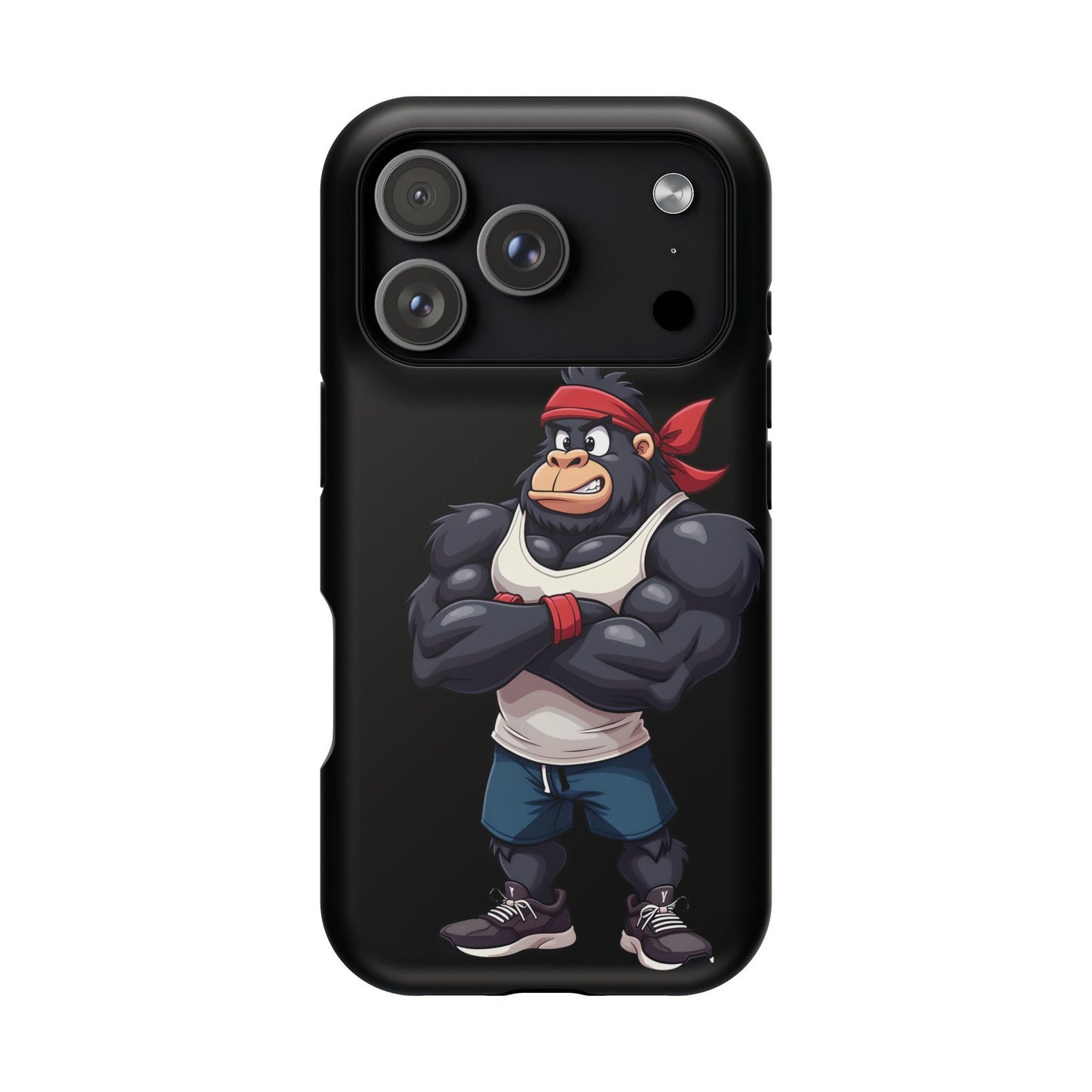 Red Band Gym Gorilla Phone Case β Fierce Style Meets Tough Protection