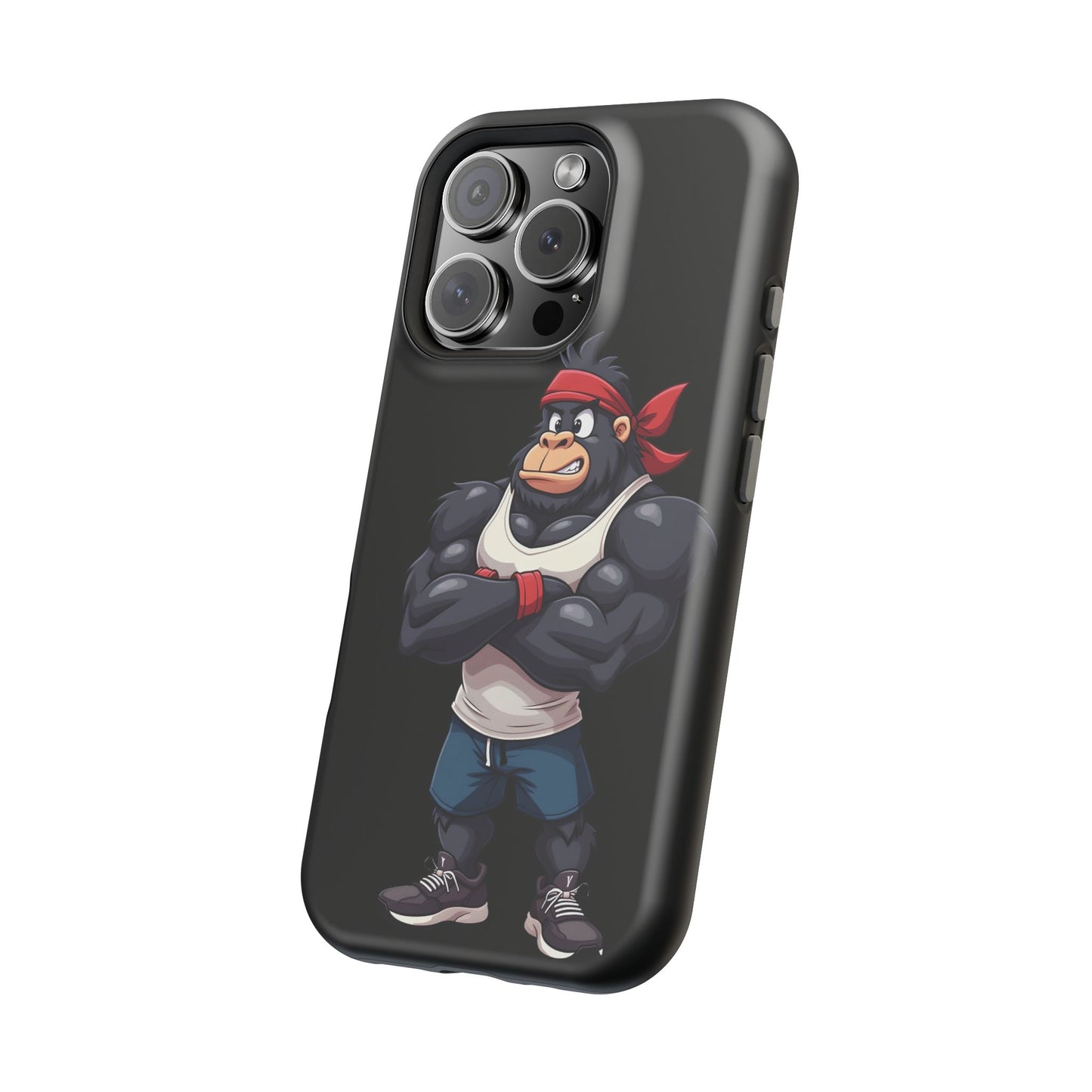 Red Band Gym Gorilla Phone Case β Fierce Style Meets Tough Protection