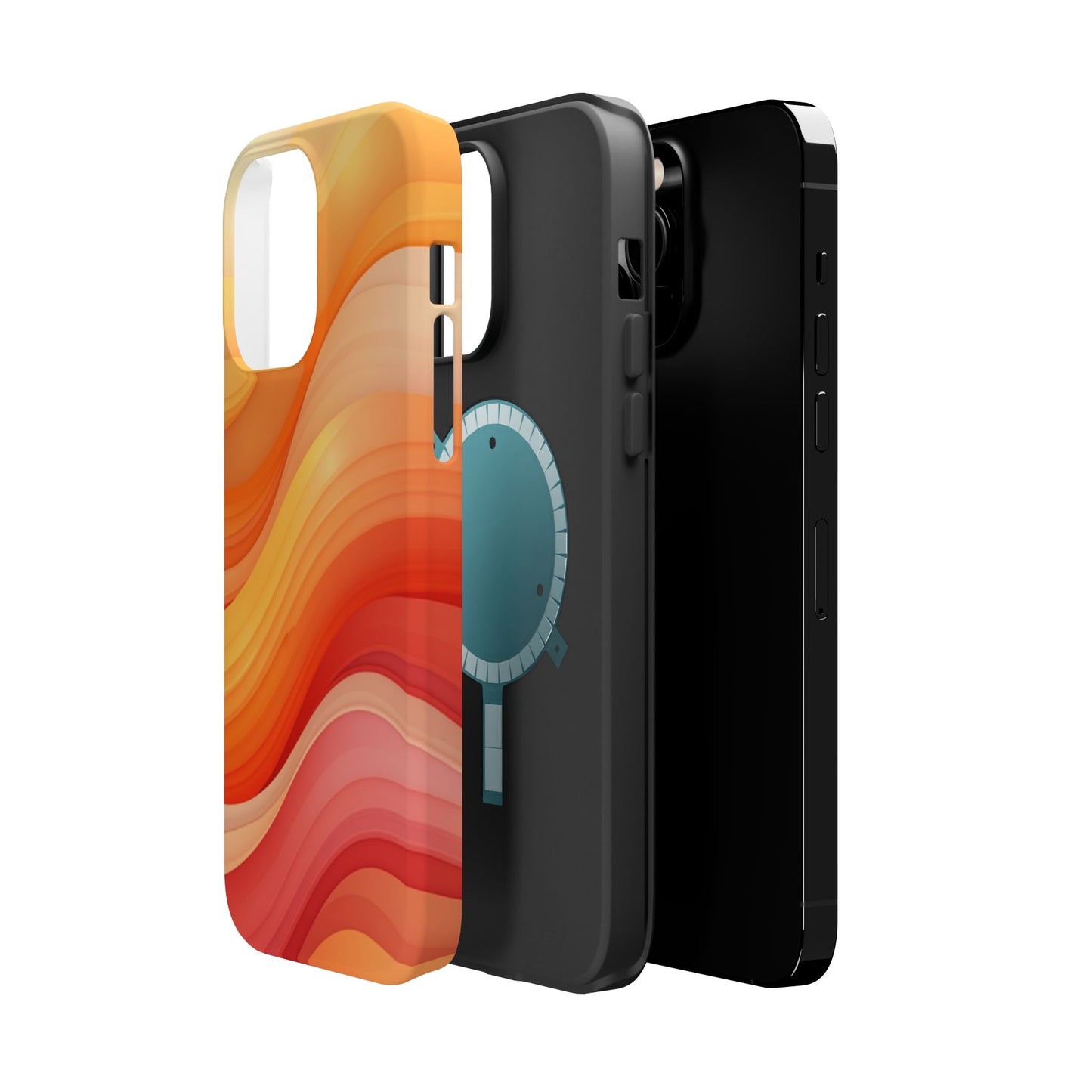 Sunset Phone Case - Aesthetic iPhone Case | Warm Gradient Wave Design | Gifts for Her | Beachy Summer Vibes