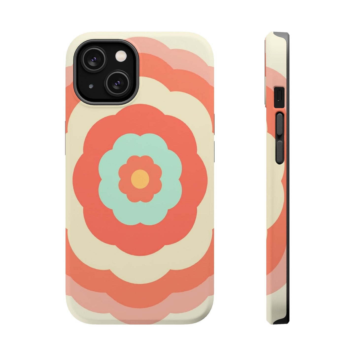 Cute Flower Phone Case - Pastel Aesthetic iPhone Case, Kawaii Gift Idea, Retro Floral Design