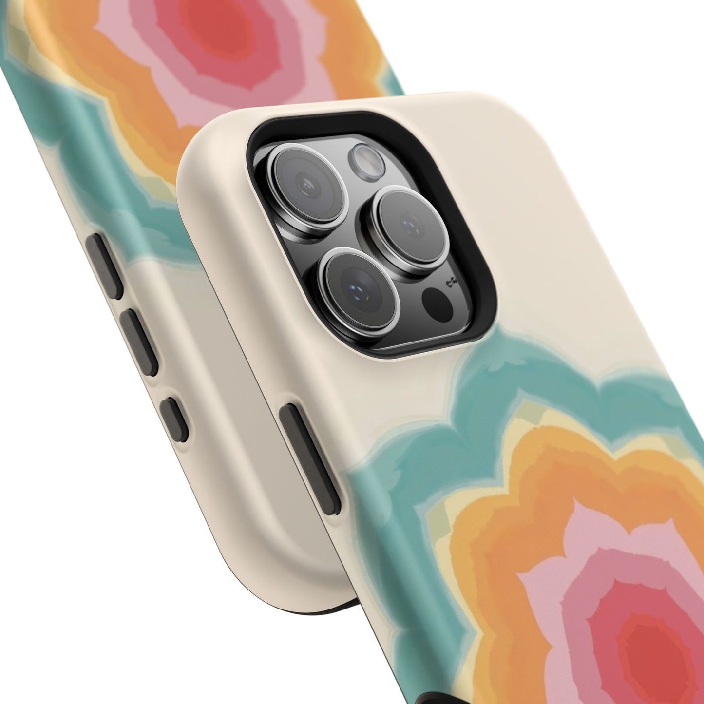Floral Bloom iPhone Case - Retro Flower Power Design, Aesthetic Gift Idea