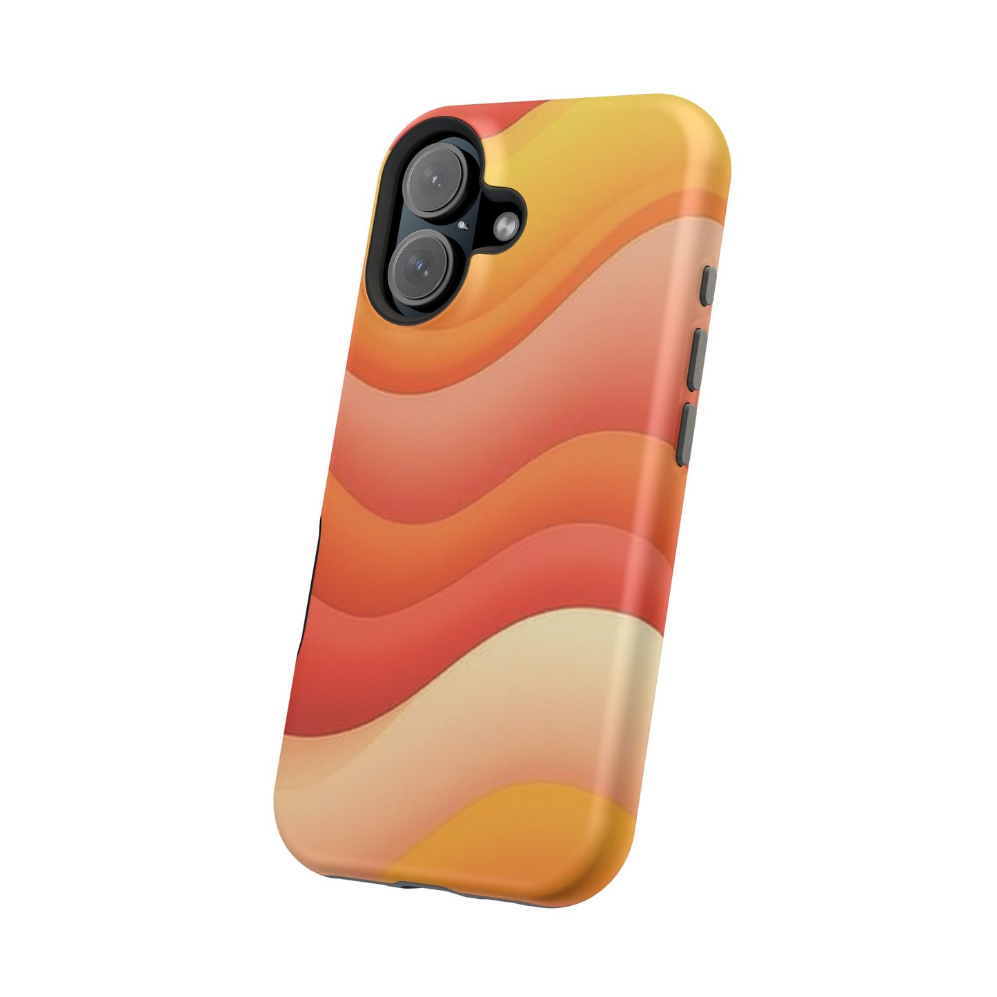 Sunset Waves Phone Case - Aesthetic Orange & Yellow Gift | Retro Summer Vibes Cases