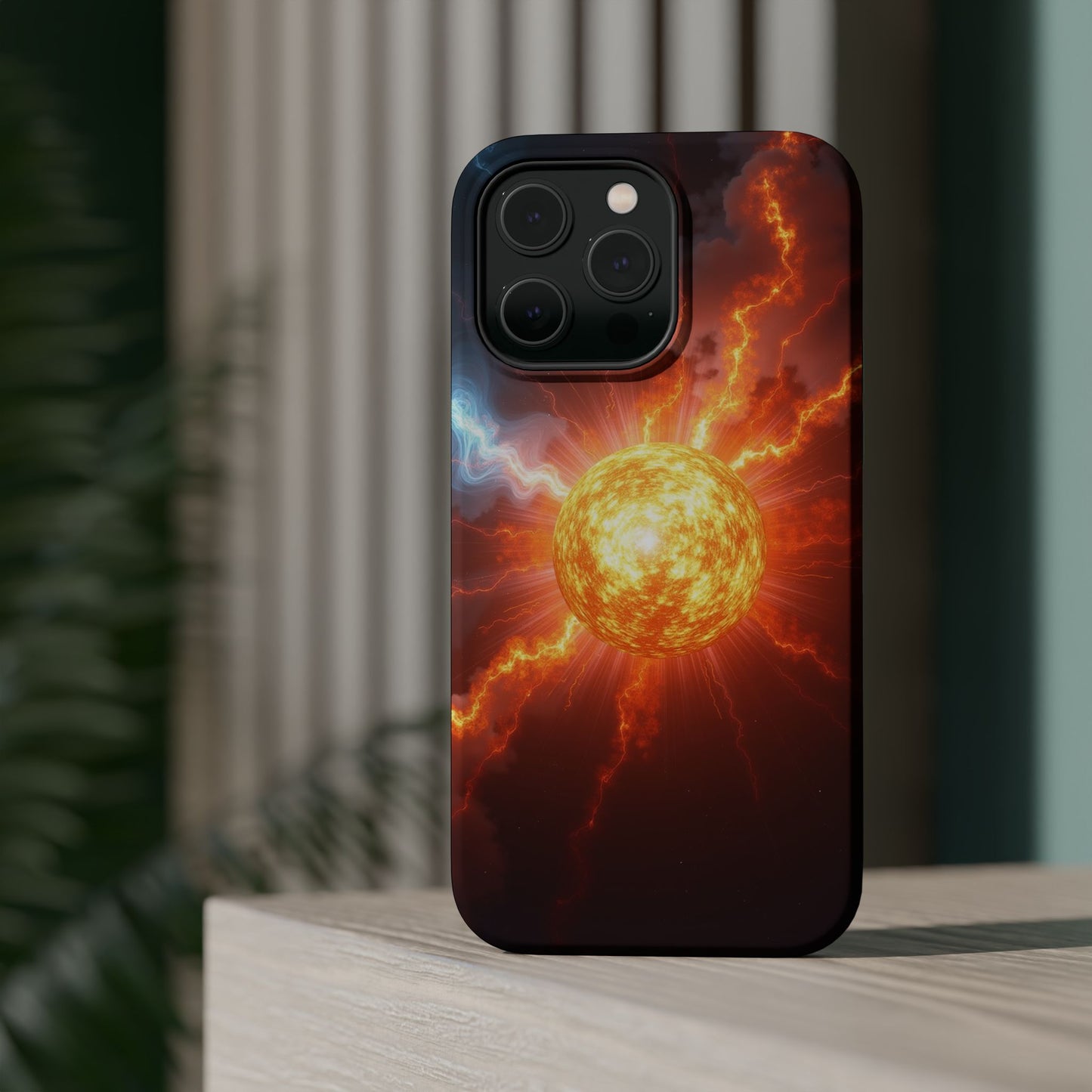 Solar Flare iPhone Case - Fiery Sunburst Space Design - Astronomy Gift Idea
