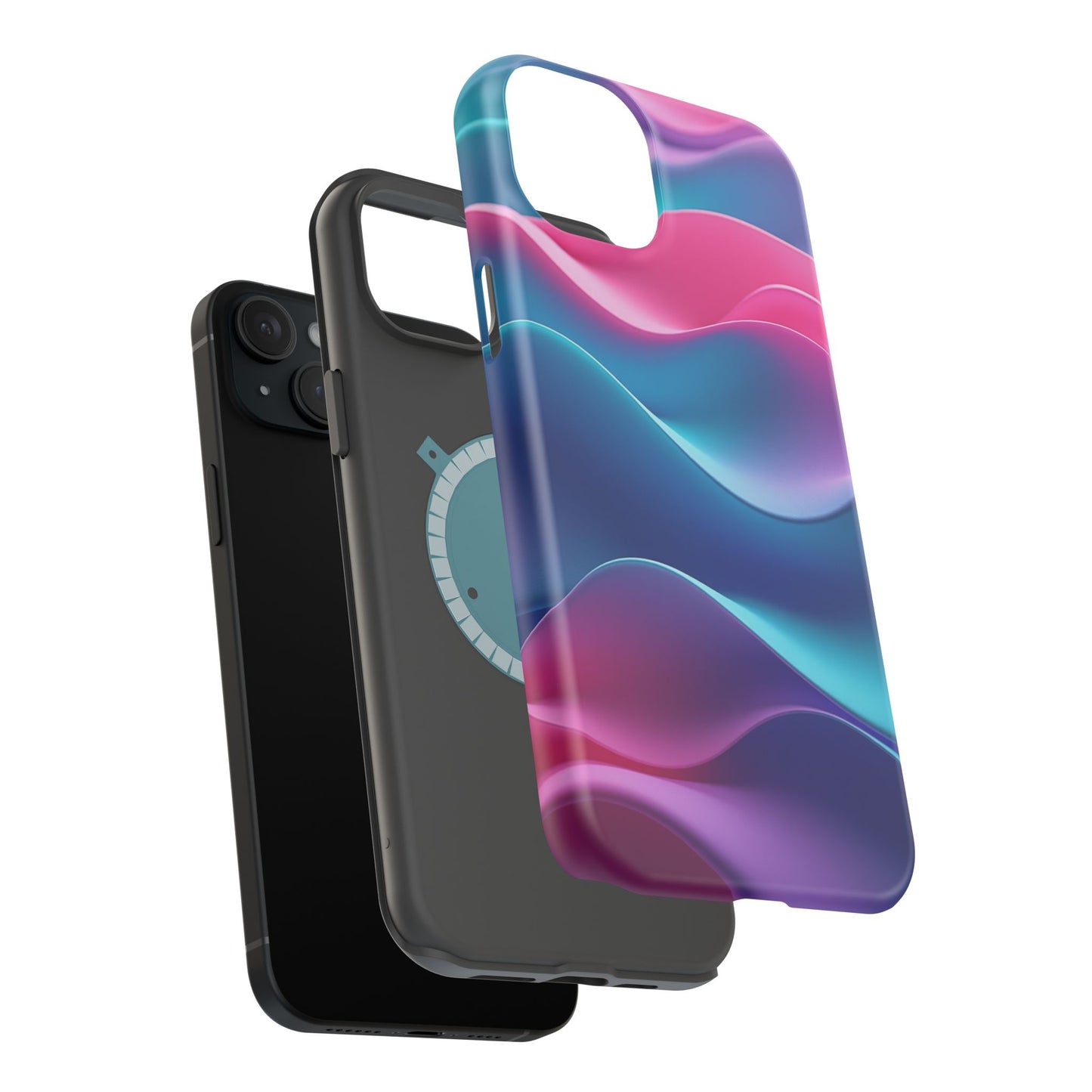 Aesthetic Wave Phone Case - Pastel iPhone Case, Cute Tumbler Gift Idea, Soft Girl Design