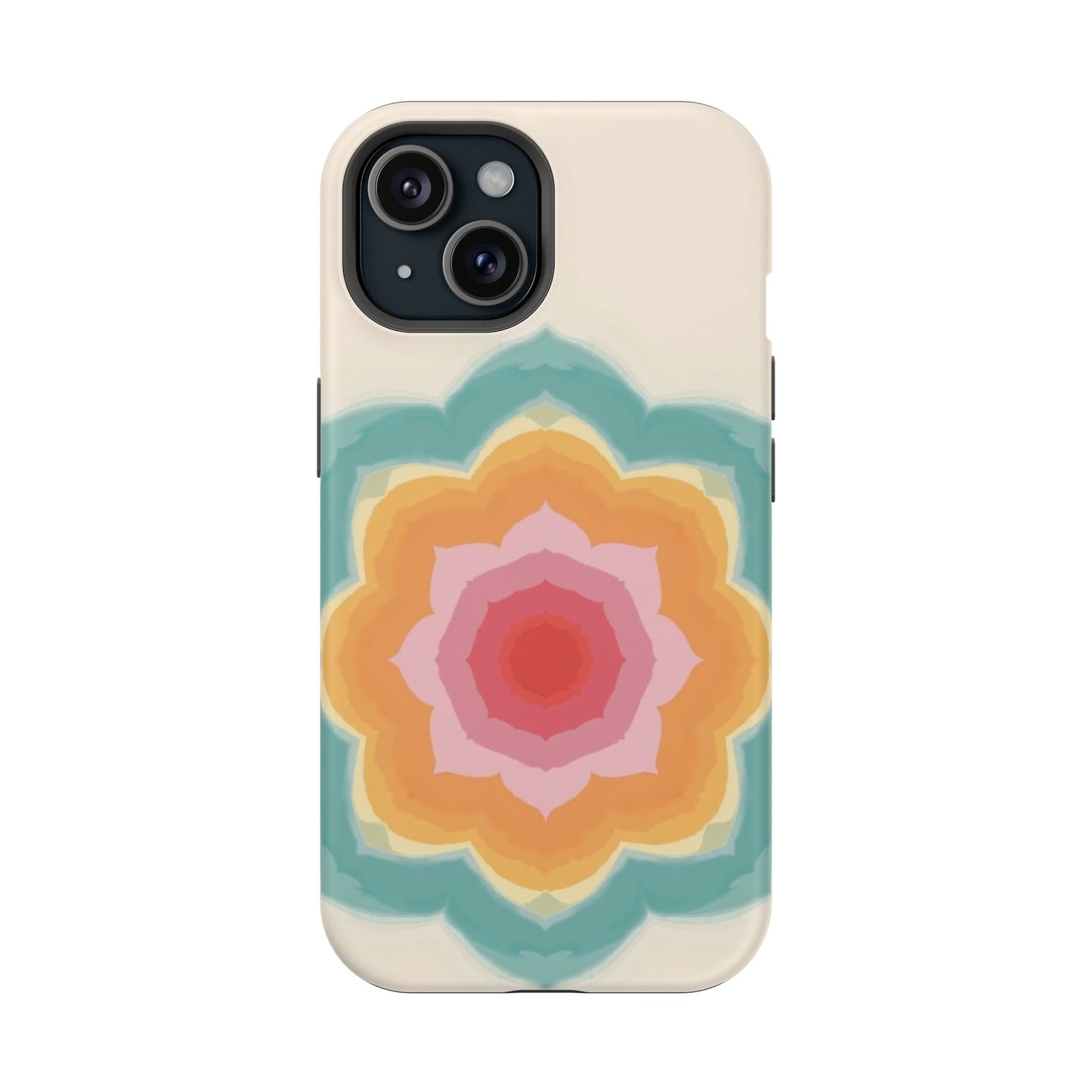 Floral Bloom iPhone Case - Retro Flower Power Design, Aesthetic Gift Idea