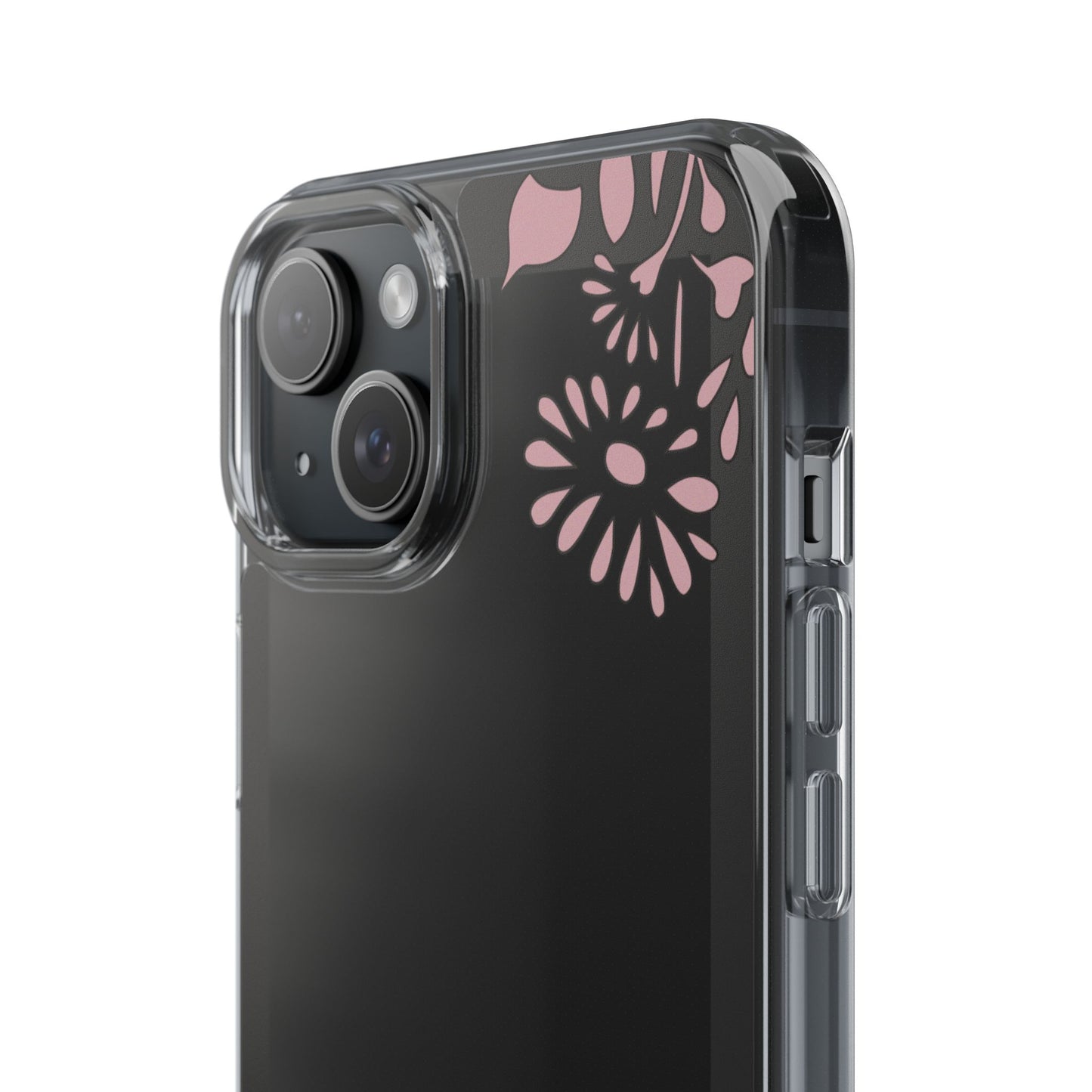 Elegant Floral Clear Phone Case β Minimalist Chic Protection