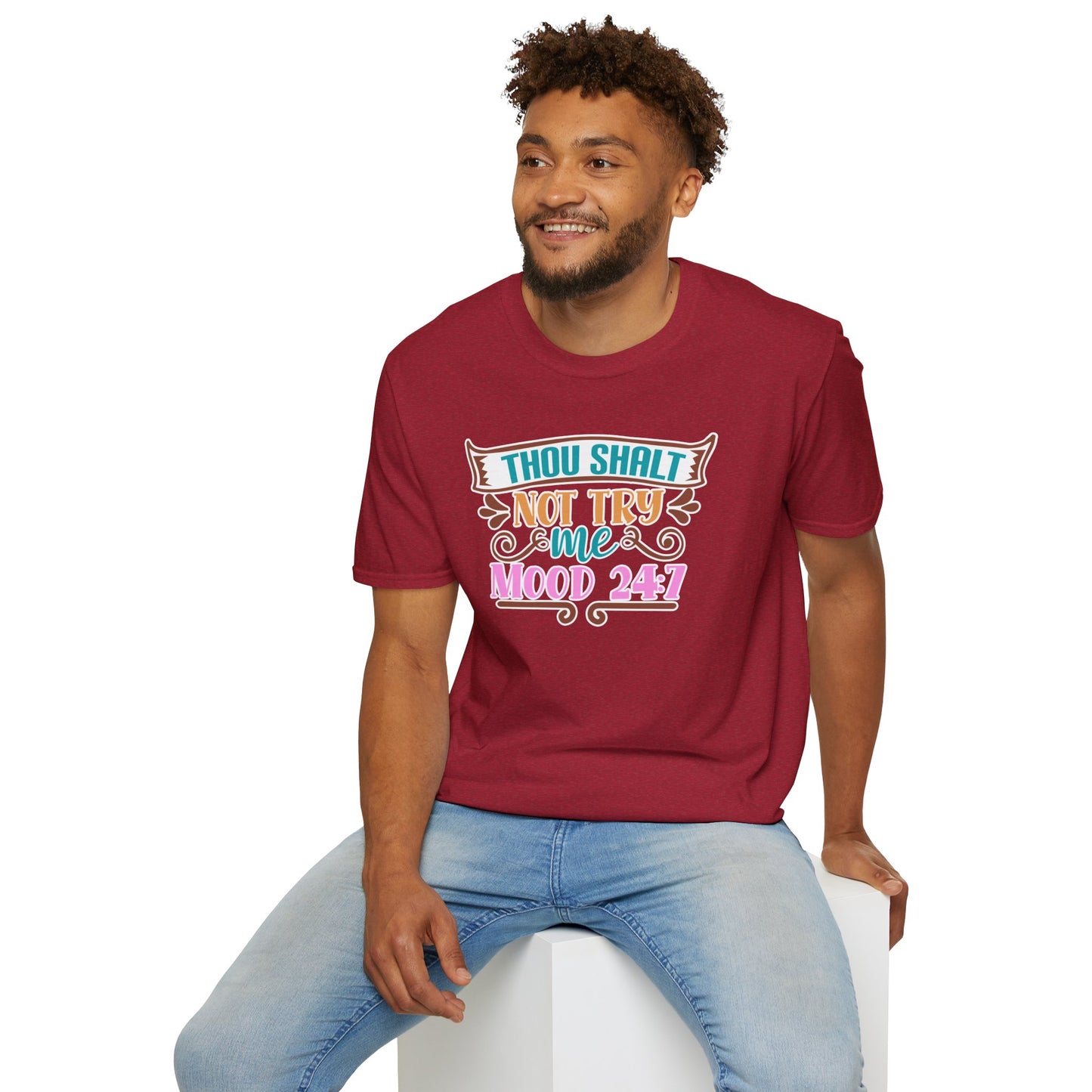 "Thou Shalt Not Try Me – Mood 24/7" Sassy & Stylish T-Shirt – Edgy Humor Tee for When You’re Done With Drama
