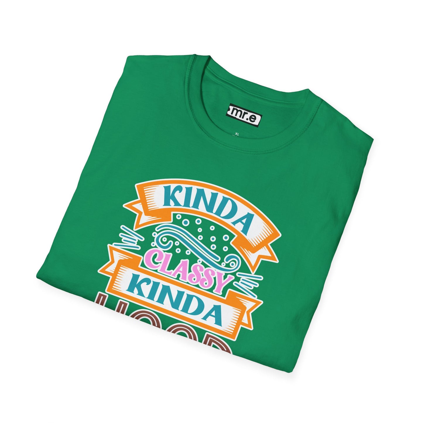 "Kinda Classy, Kinda Hood" Funny Dual-Vibe T-Shirt – Effortlessly Cool Graphic Tee for the Ironic Minimalist & Streetwise Sassy Soul