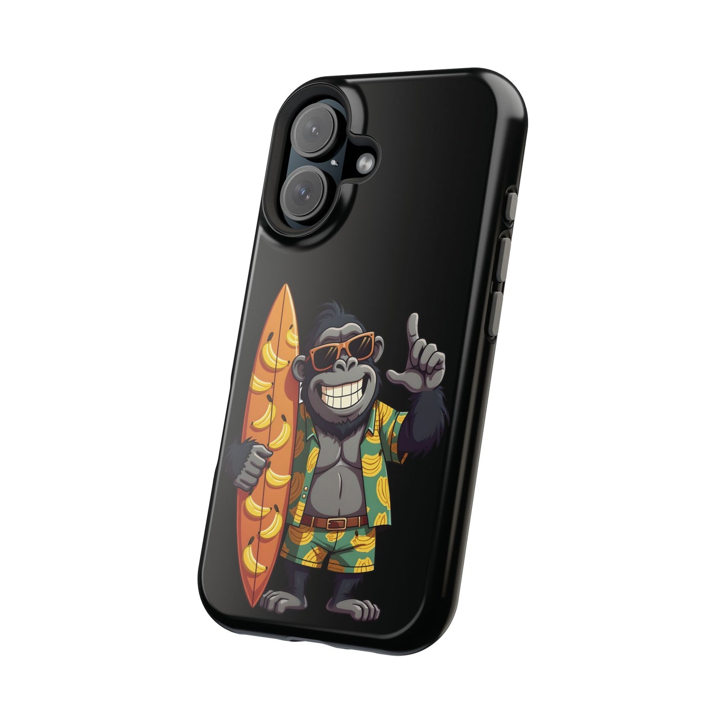 Banana Vibes Surf Gorilla Phone Case β Tropical Chill Meets Jungle Fun