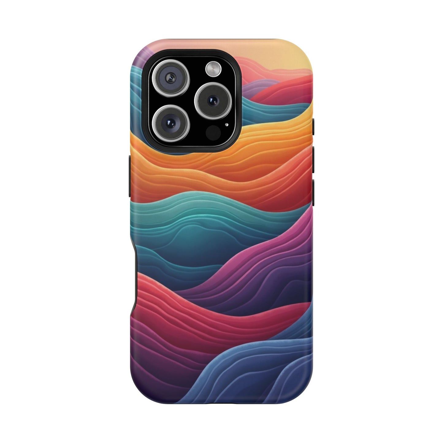 Abstract Wave Phone Case - Aesthetic iPhone Case, Pastel Gift Idea, Trendy Summer Accessory