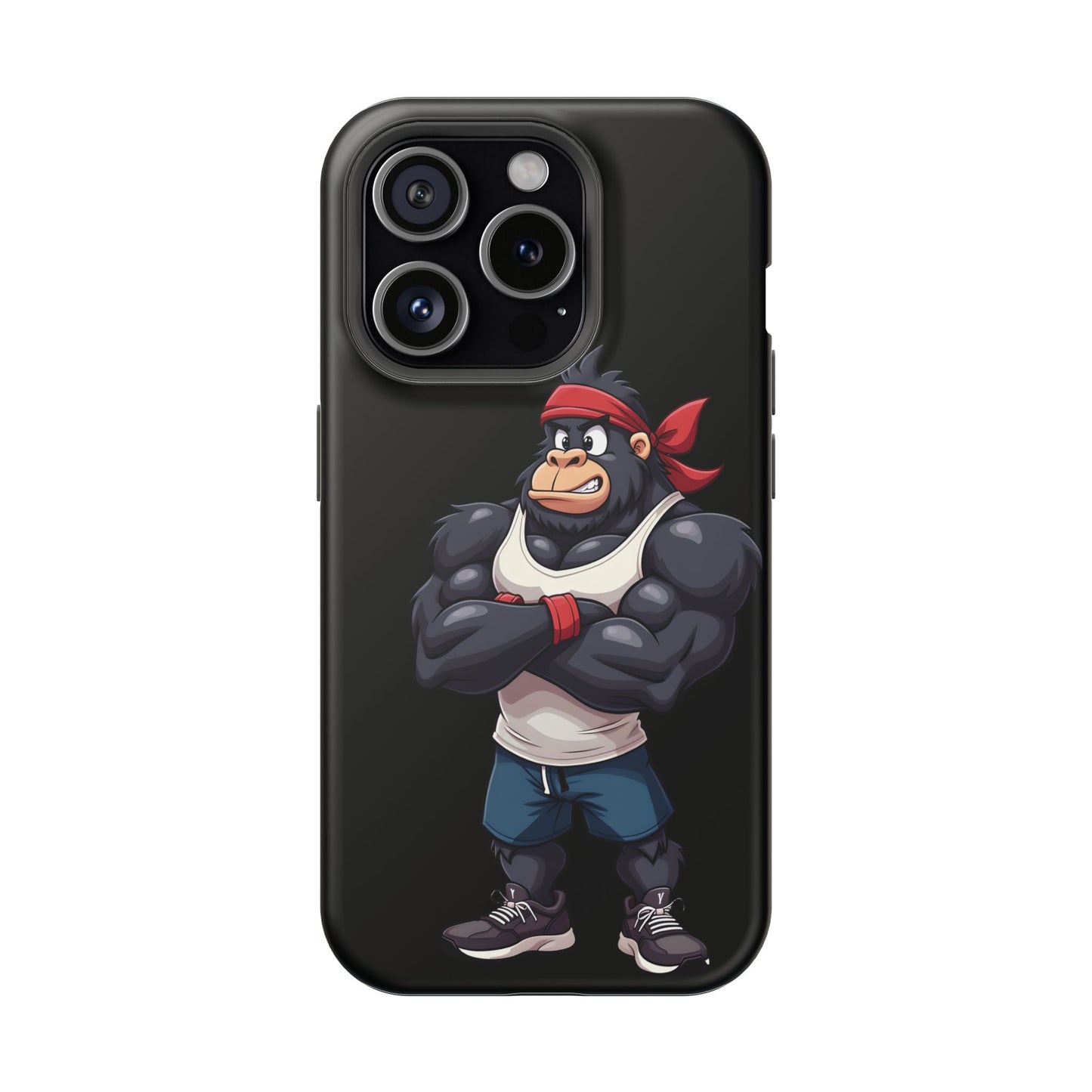 Red Band Gym Gorilla Phone Case β Fierce Style Meets Tough Protection
