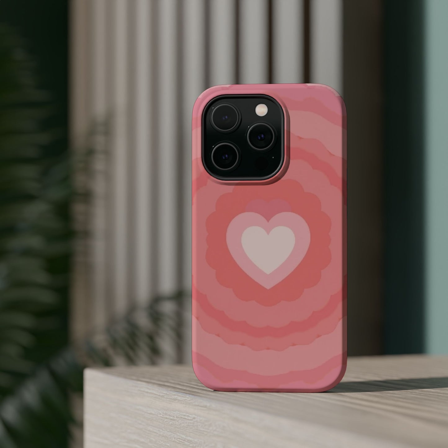 Heart Ripple iPhone Case - Cute Pink Aesthetic - Kawaii Gift for Her