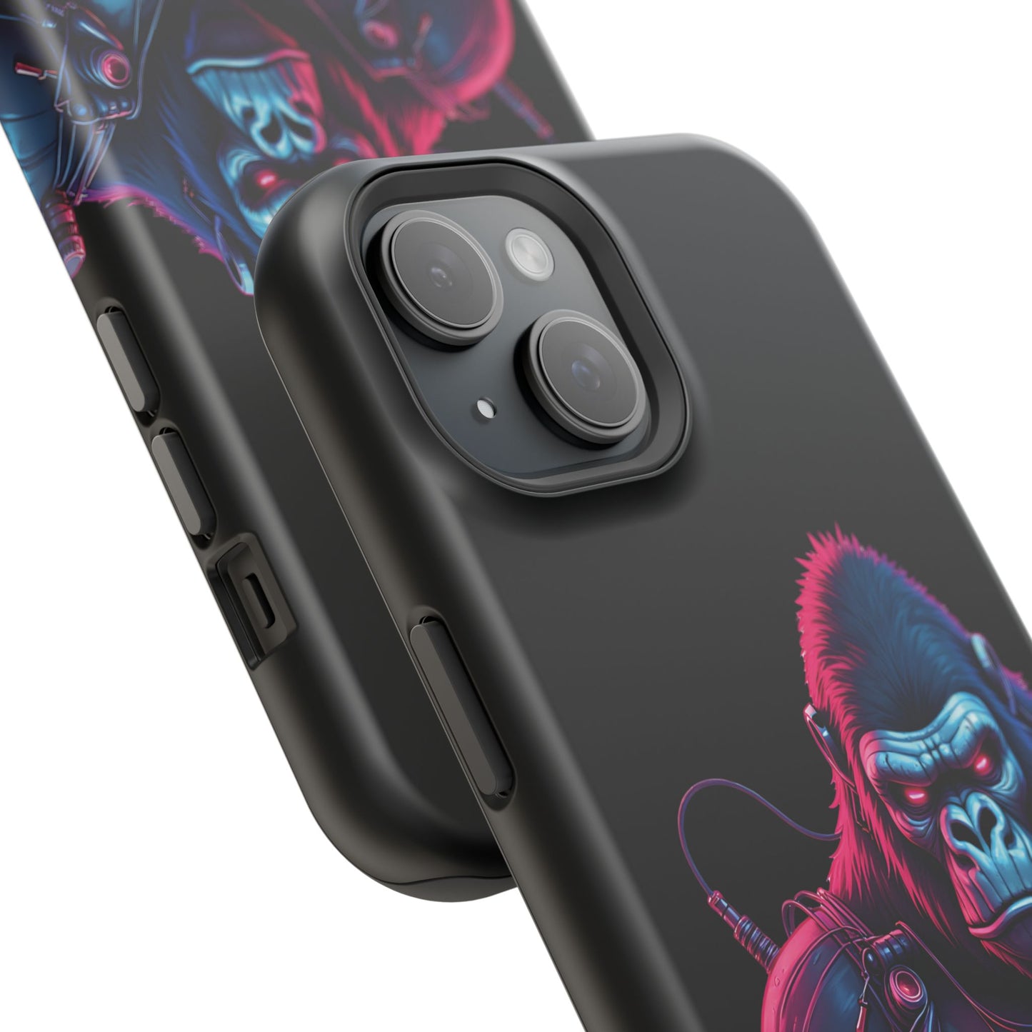 Cyber Primal Phone Case – Neon Power, Gorilla Strength
