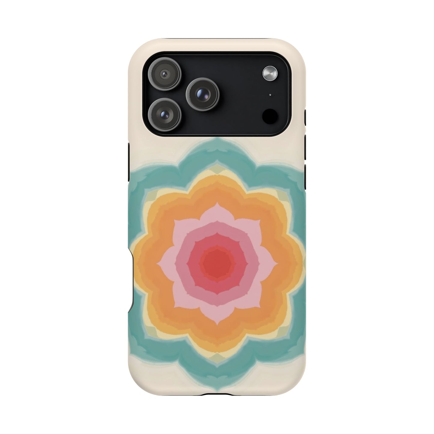 Floral Bloom iPhone Case - Retro Flower Power Design, Aesthetic Gift Idea