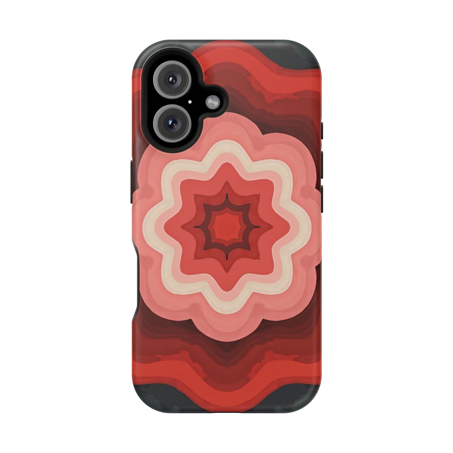 Retro Flower Phone Case - Aesthetic iPhone Case, 70s Inspired Gift, Groovy Pattern Design