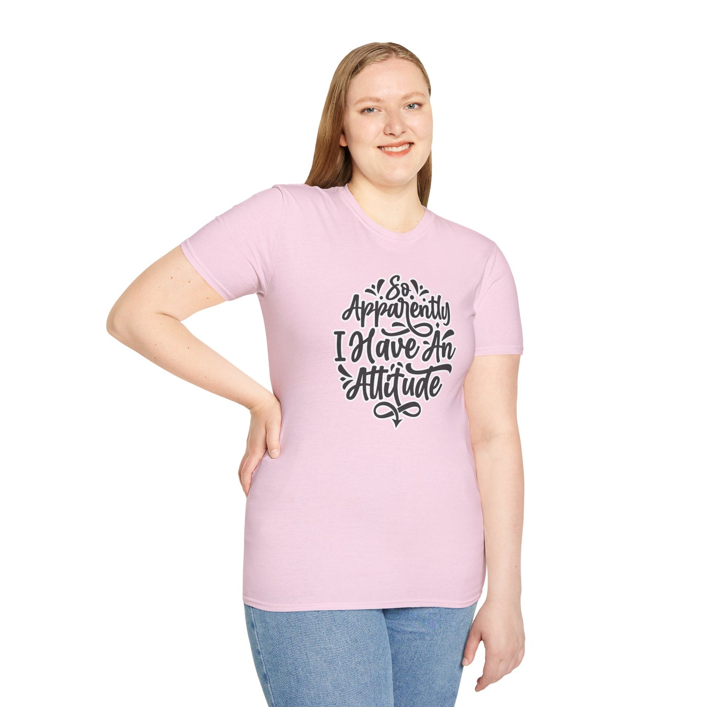 "So Apparently I Have an Attitude" Funny & Sarcastic T-Shirt β Witty Confidence Tee for the Bold, Chill, and Slightly Defiant
