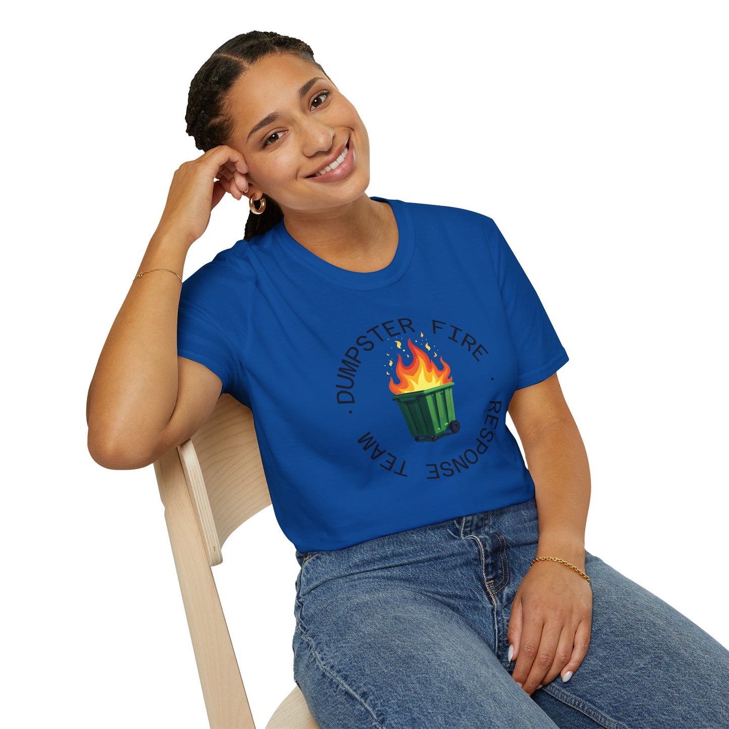 Funny Dumpster Fire Response Team T-Shirt β Sarcastic & Witty Graphic Tee for Chaos Lovers, Ironic Humor Gift, Office & Casual Wear