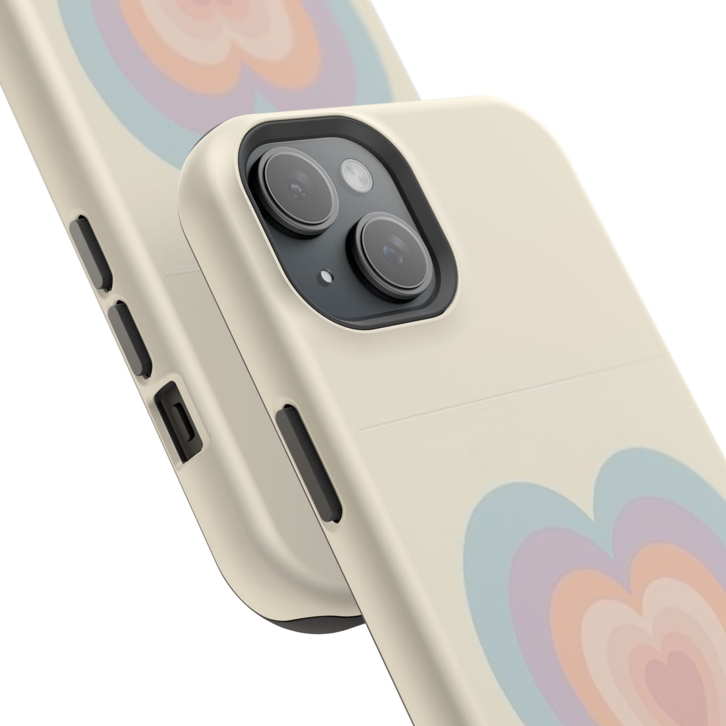Pastel Heart iPhone Case - Retro Aesthetic Y2K Gift - Cute Phone Accessories