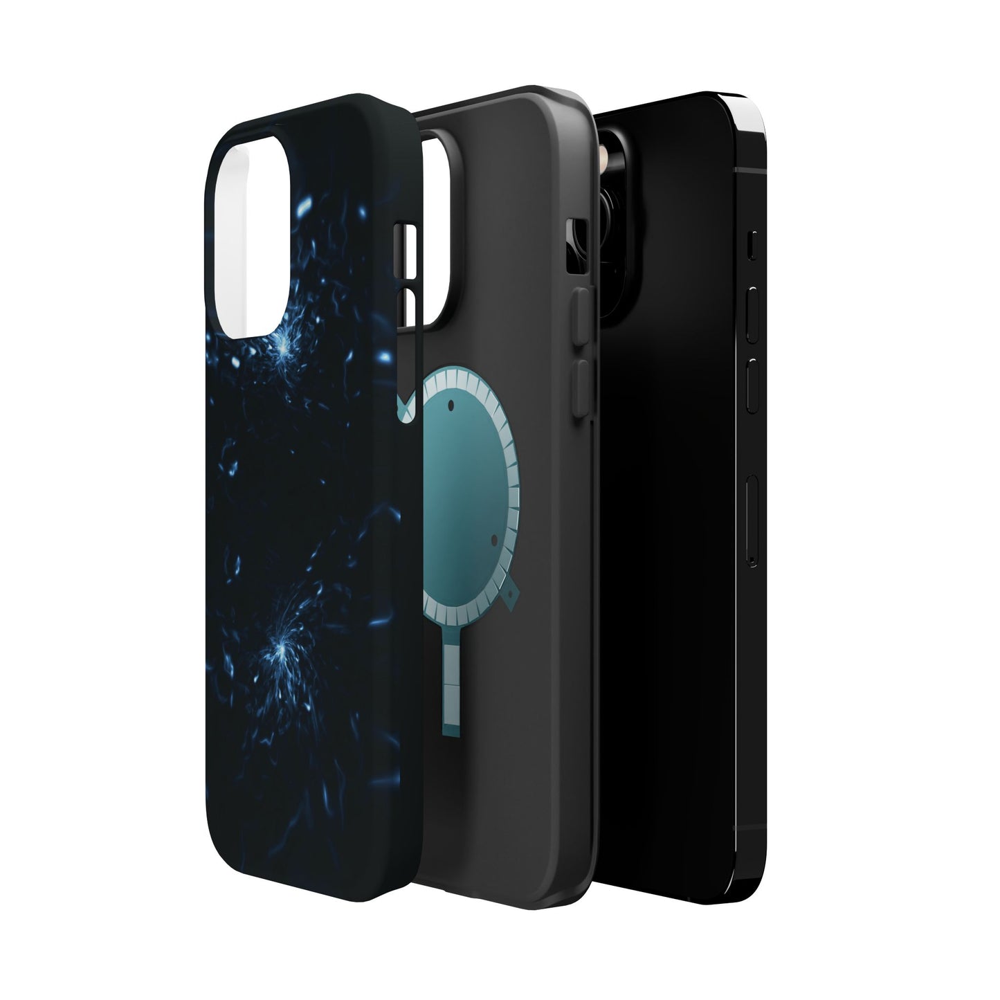 Galaxy Phone Case - Aesthetic iPhone Case | Blue Abstract Energy Design | Gifts for Him/Her | Sci-Fi Tech Vibes