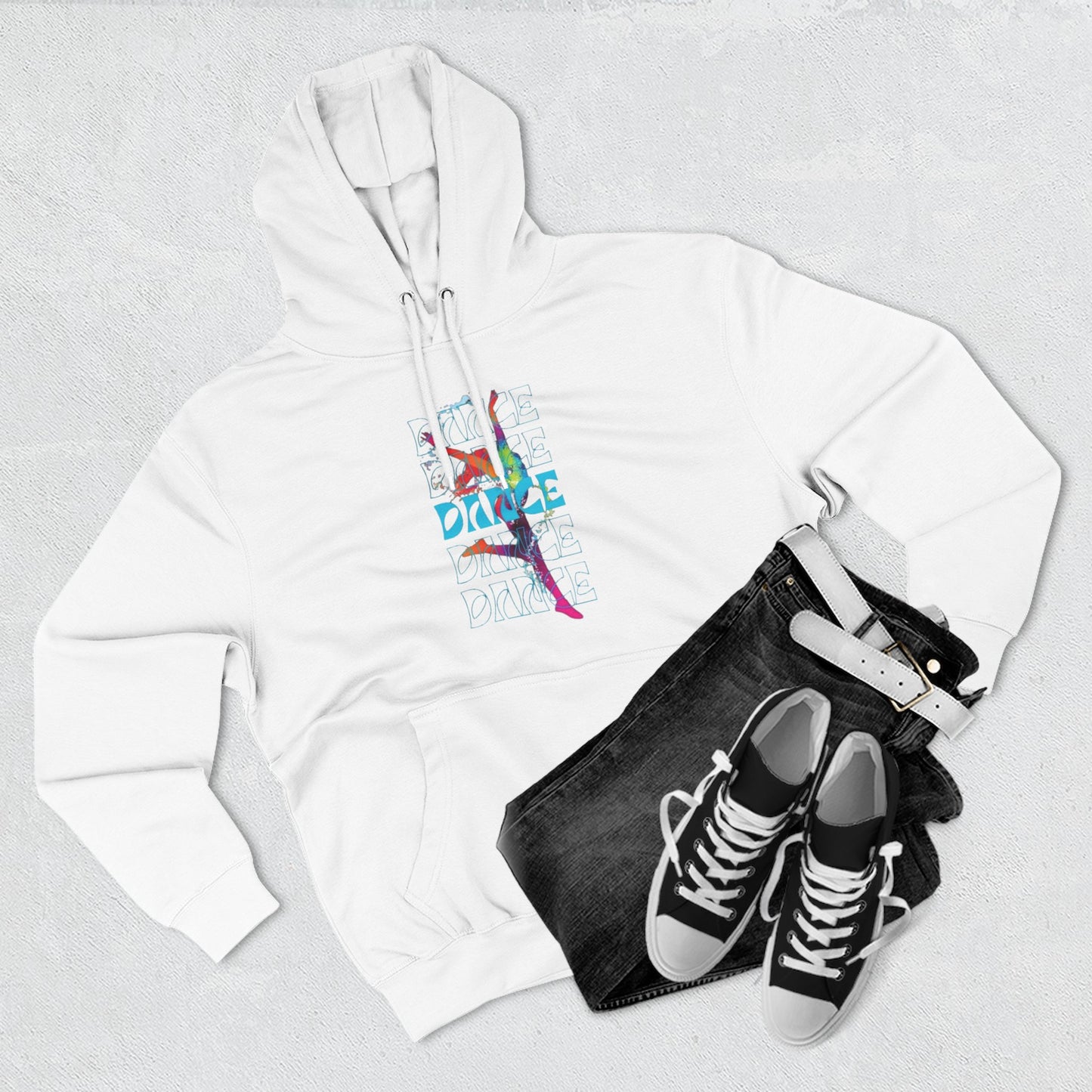 “Dance Dance Dance” Graphic Pullover, Motivational Dancer Gift, Dance Moms Inspired Apparel, Cozy Unisex Hoodie