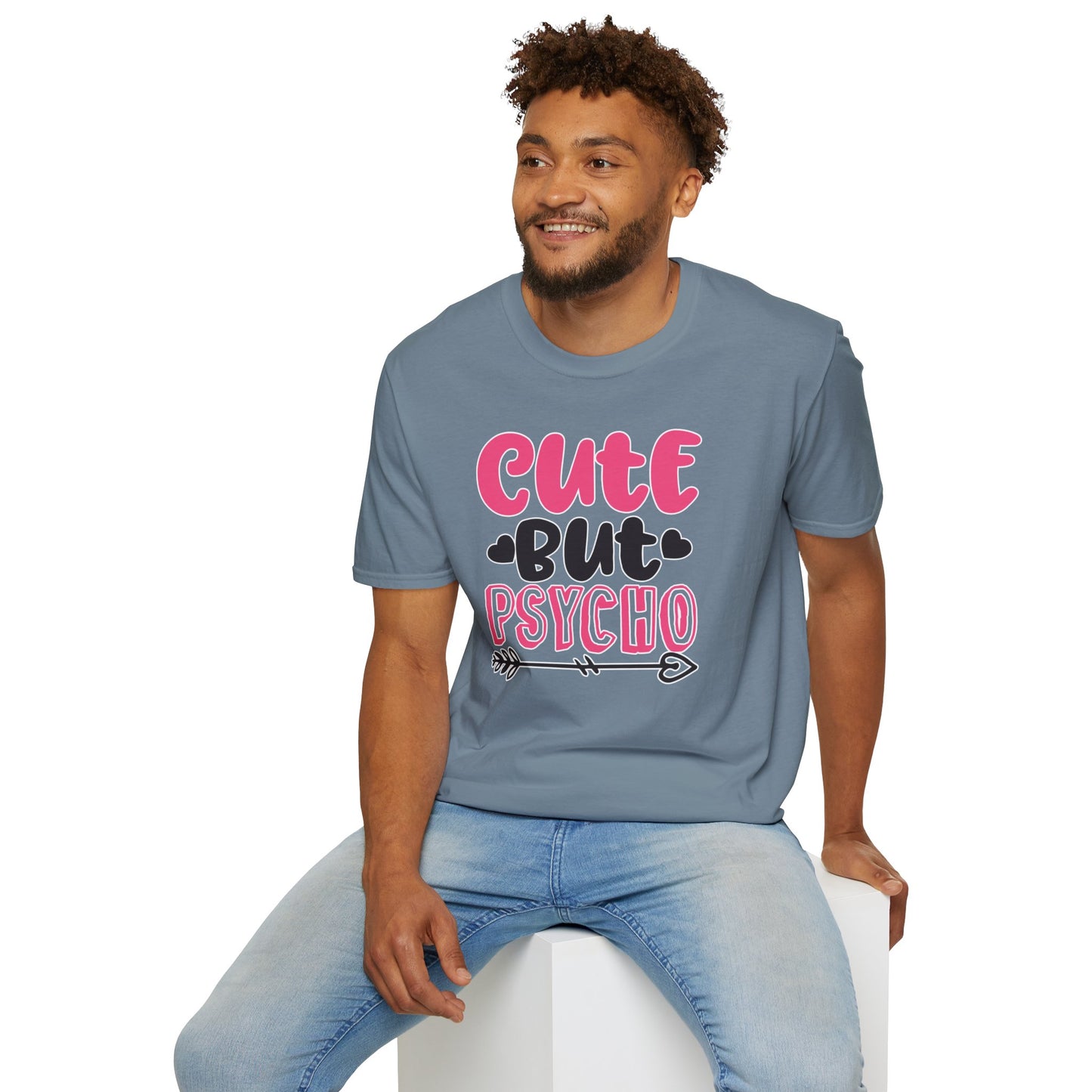Funny Cute But Psycho Shirt - Sarcastic Tee, Women's Graphic Top, Gift Idea for Her, Quirky Statement Clothing