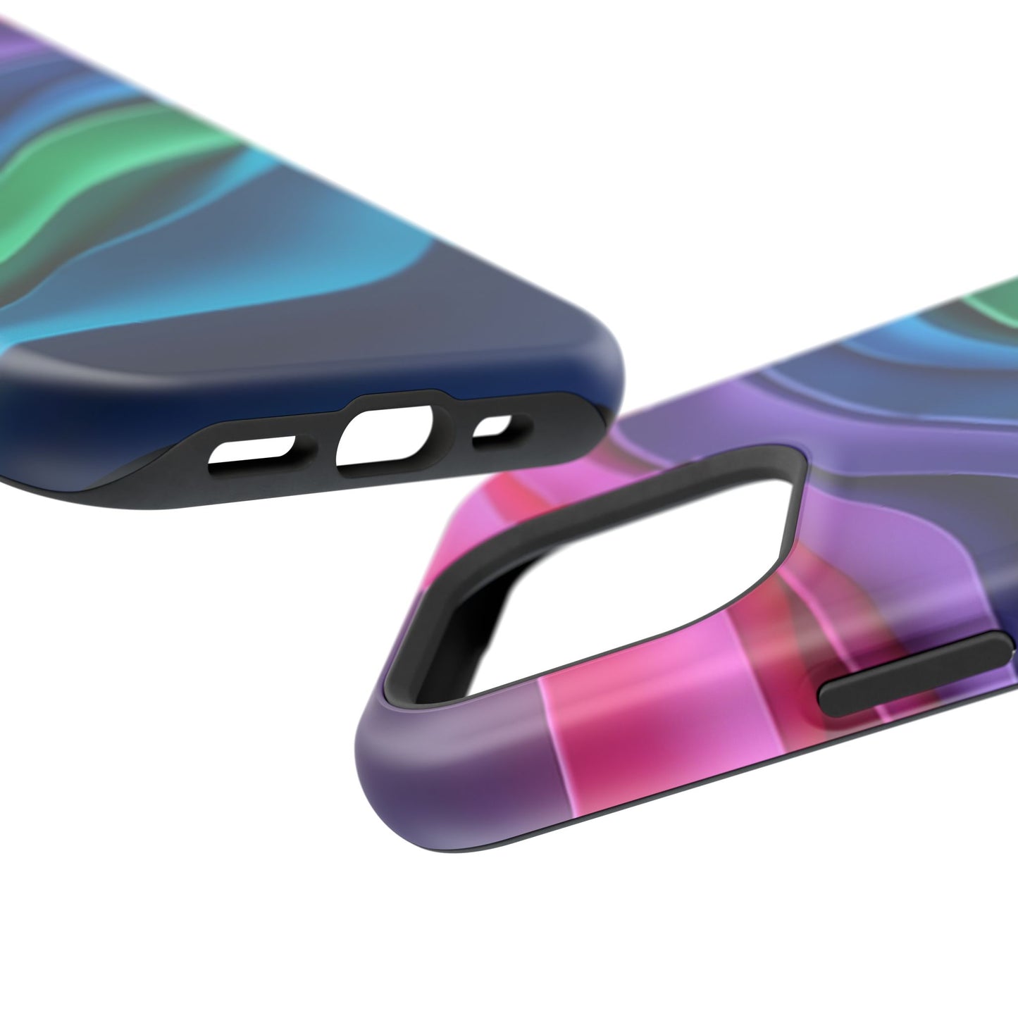 Rainbow Wave Phone Case - Colorful Abstract Design | Aesthetic iPhone Case | Trendy Gifts for Her | Vivid Gradient Art
