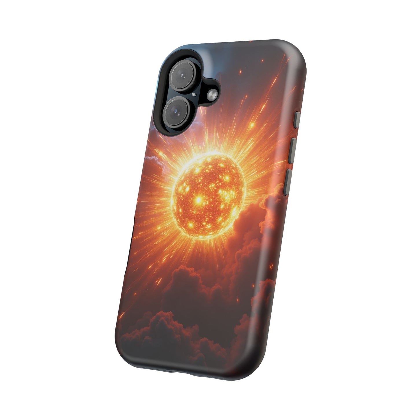 Sun Phone Case - Fiery Starburst iPhone Cover - Astronomy Gift for Him/Her