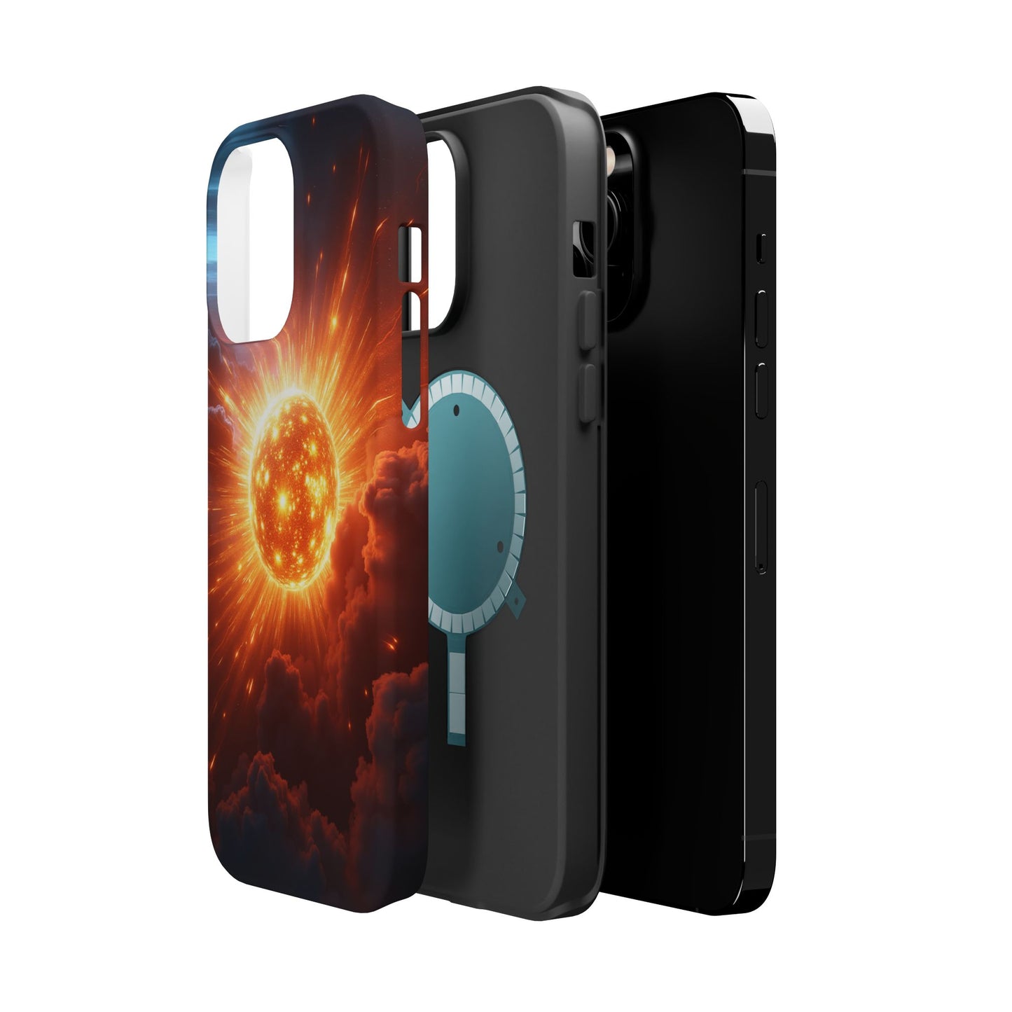 Sun Phone Case - Fiery Starburst iPhone Cover - Astronomy Gift for Him/Her