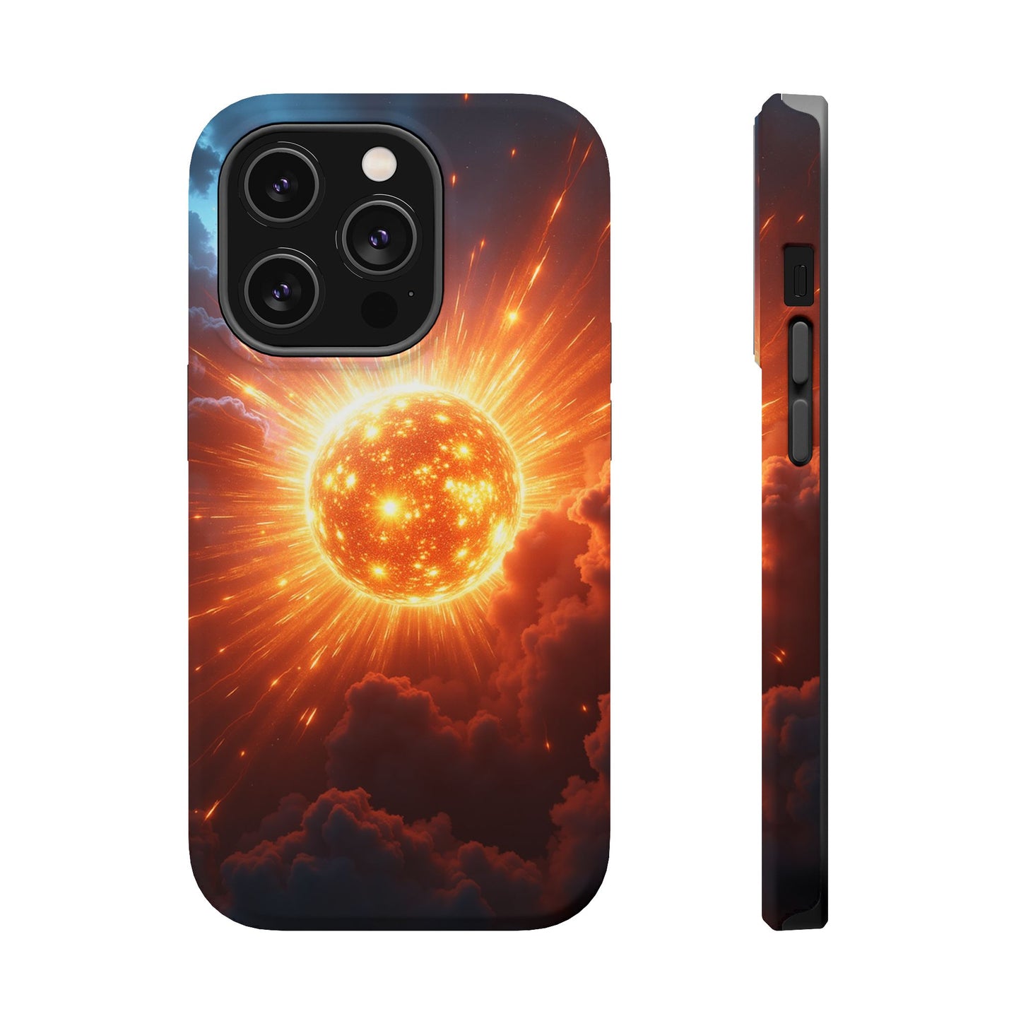 Sun Phone Case - Fiery Starburst iPhone Cover - Astronomy Gift for Him/Her