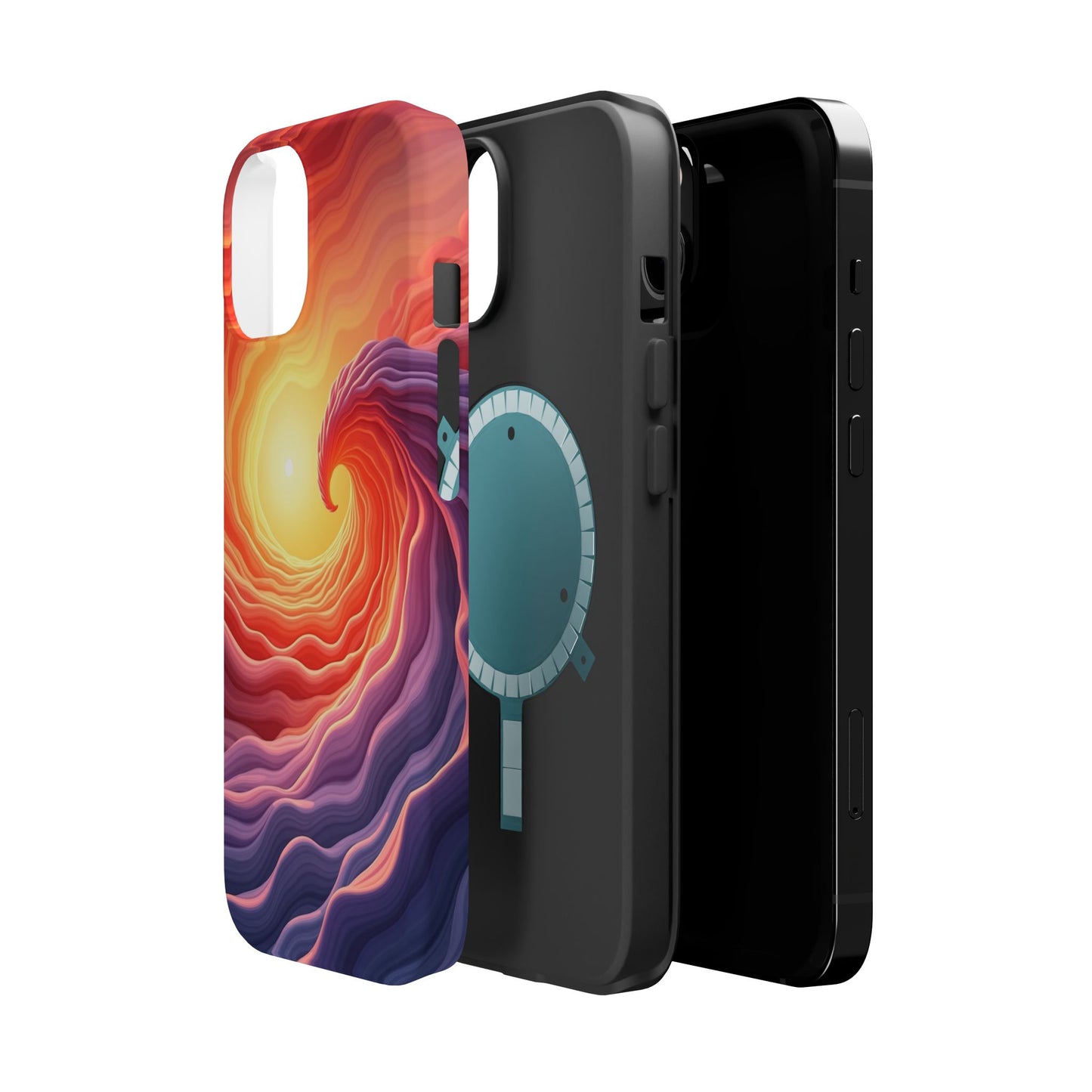 Sunburst Wave iPhone Case - Ocean Sunset Design, Aesthetic Beach Gift Idea