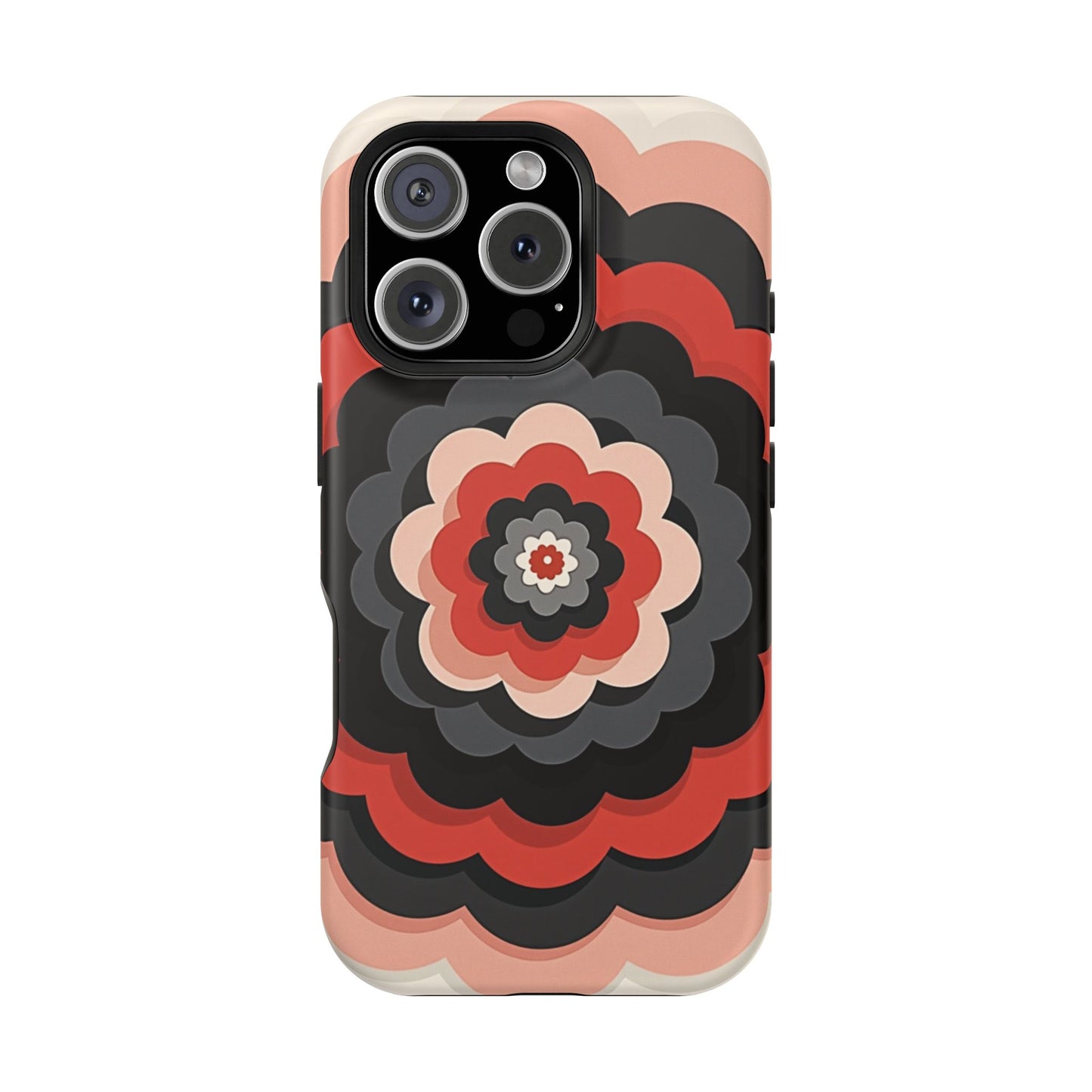 Floral Phone Case - Retro Flower iPhone Case, Aesthetic Gift Idea, Cute Pink Design