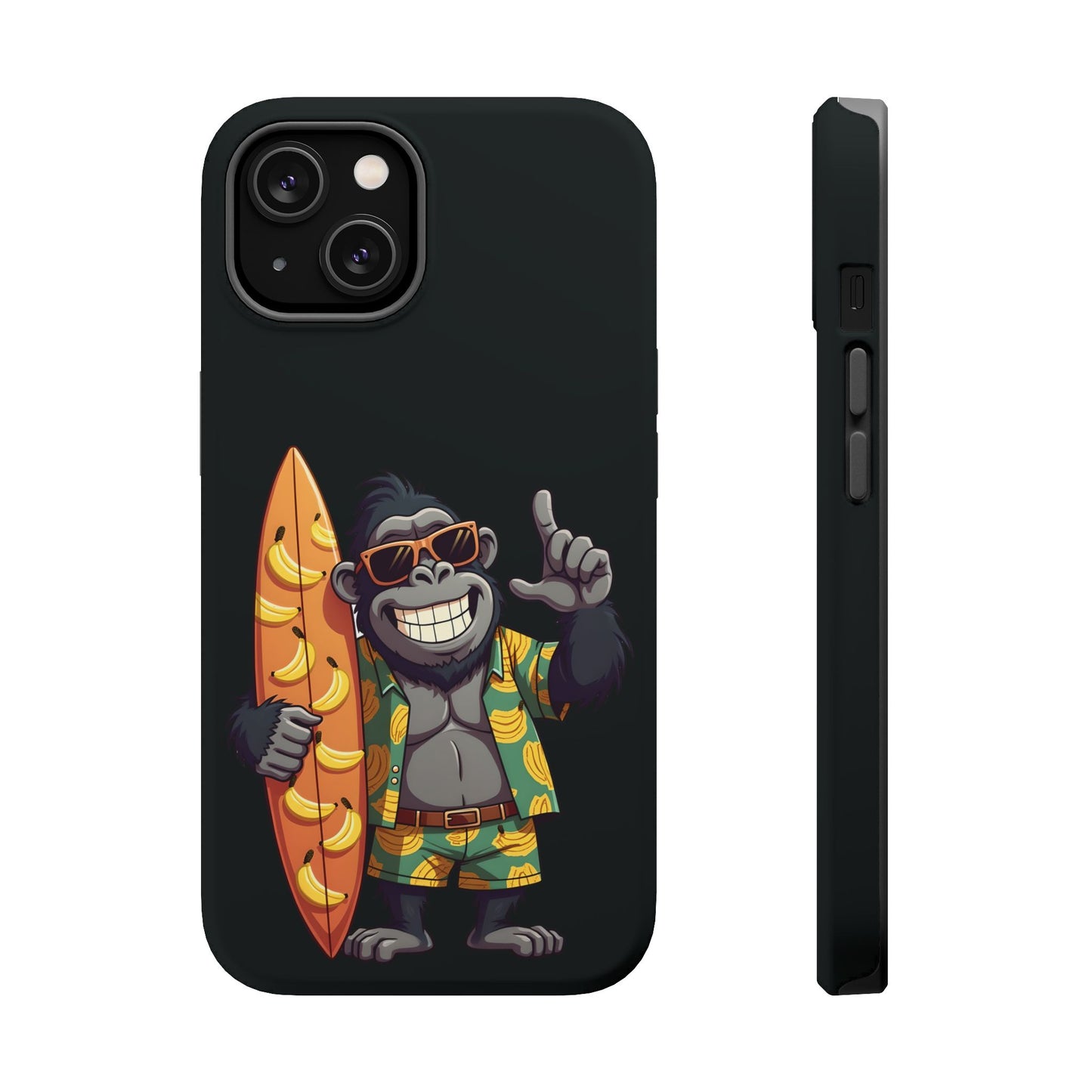 Banana Vibes Surf Gorilla Phone Case β Tropical Chill Meets Jungle Fun