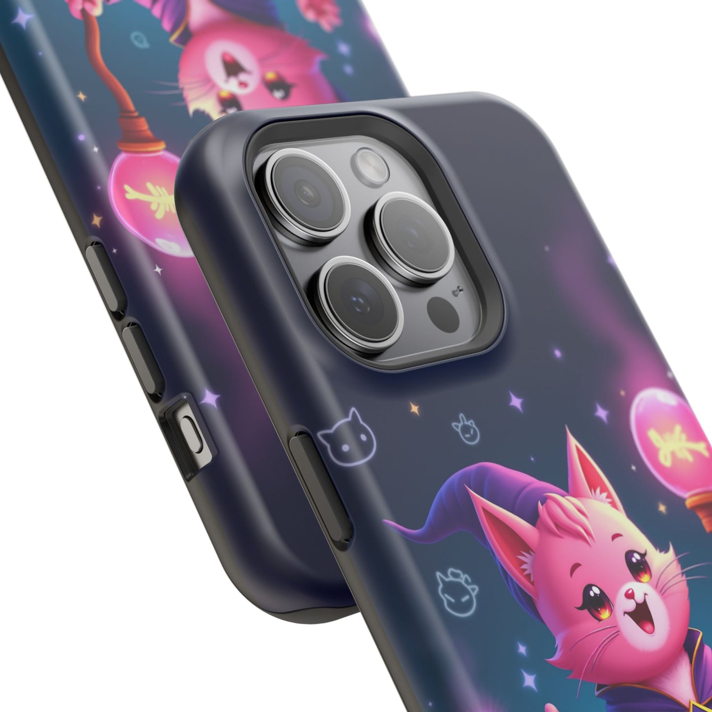 Magical Cat Sorcerer iPhone Case - Cute Fantasy Gift for Cat Lovers