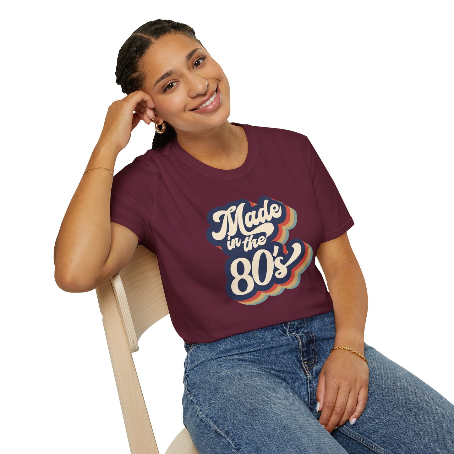 "Made in the 80s" T-Shirt β Retro Throwback Tee | Nostalgic 80s Fashion Graphic Shirt for Men & Women | Vintage Pop Culture Style