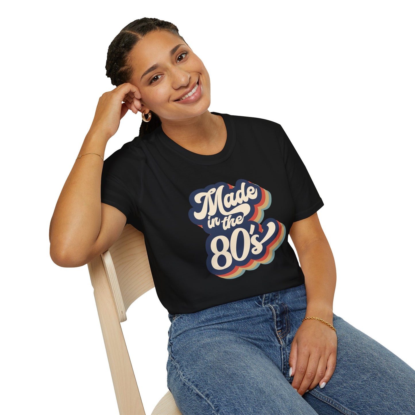 "Made in the 80s" T-Shirt β Retro Throwback Tee | Nostalgic 80s Fashion Graphic Shirt for Men & Women | Vintage Pop Culture Style