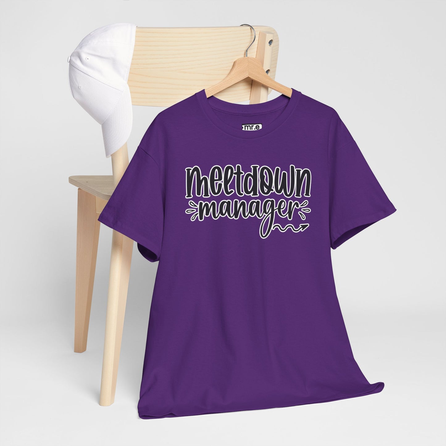 "Meltdown Manager" Funny & Witty Graphic Tee β Sarcastic Stress Relief Shirt for Overwhelmed Souls