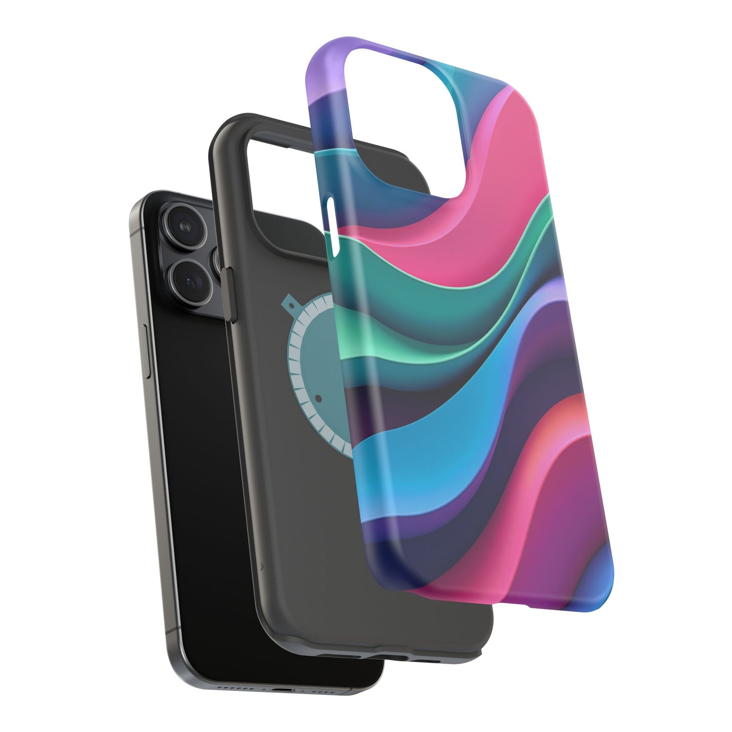 Aesthetic Wave Phone Case - Colorful iPhone Case, Ocean Gift Idea, Trendy Summer Accessory