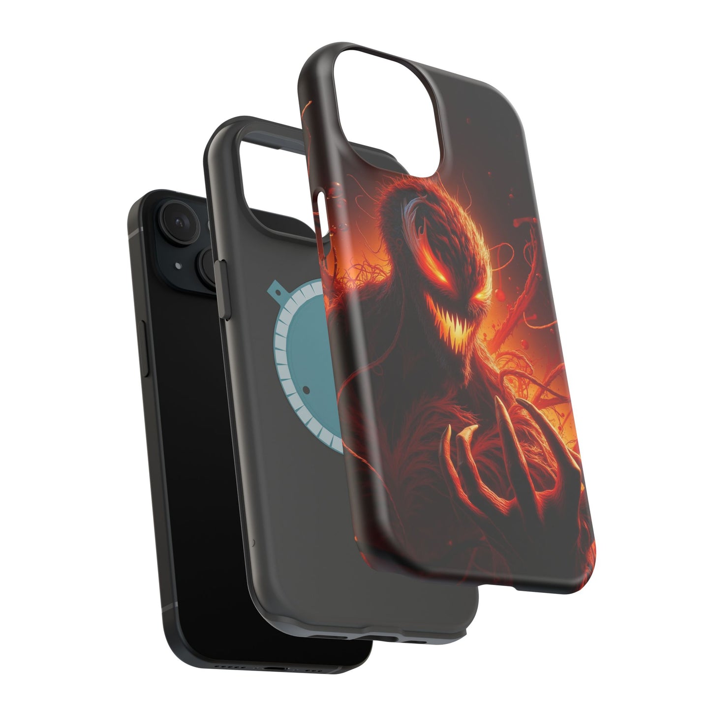 Fiery Alien Phone Case - Aesthetic iPhone Case | Sci-Fi Art Design | Gifts for Him | Unique Phone Accessories