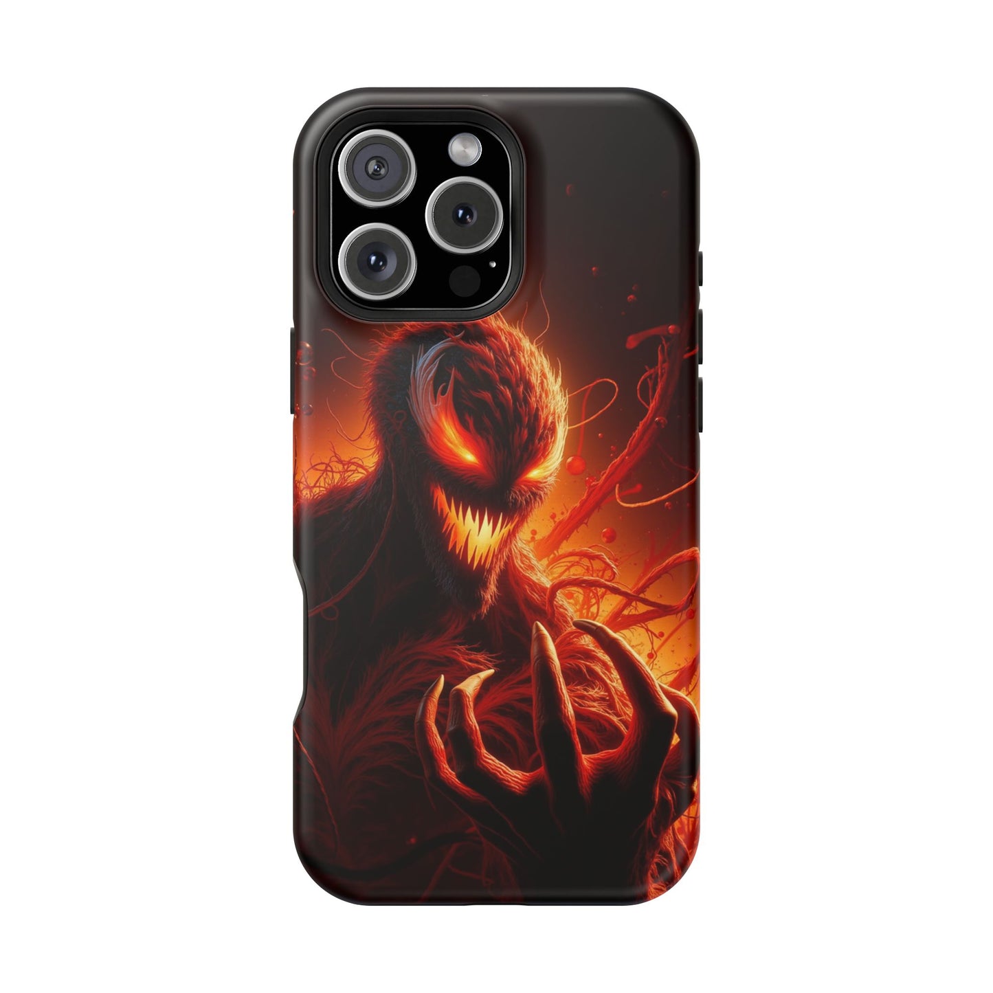 Fiery Alien Phone Case - Aesthetic iPhone Case | Sci-Fi Art Design | Gifts for Him | Unique Phone Accessories