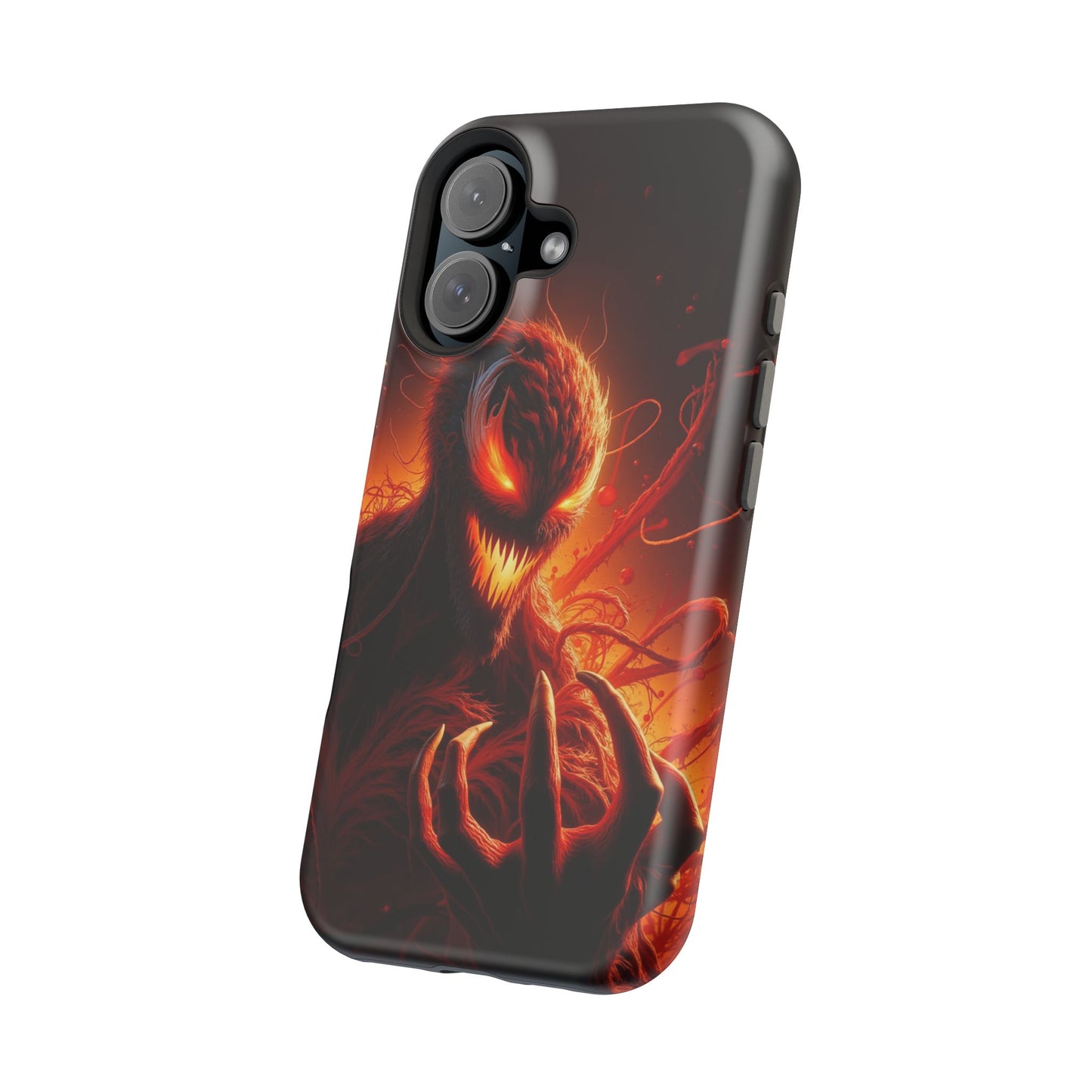 Fiery Alien Phone Case - Aesthetic iPhone Case | Sci-Fi Art Design | Gifts for Him | Unique Phone Accessories
